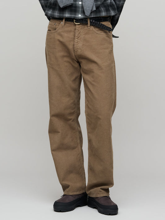 Loose Fit Corduroy, Taupe
