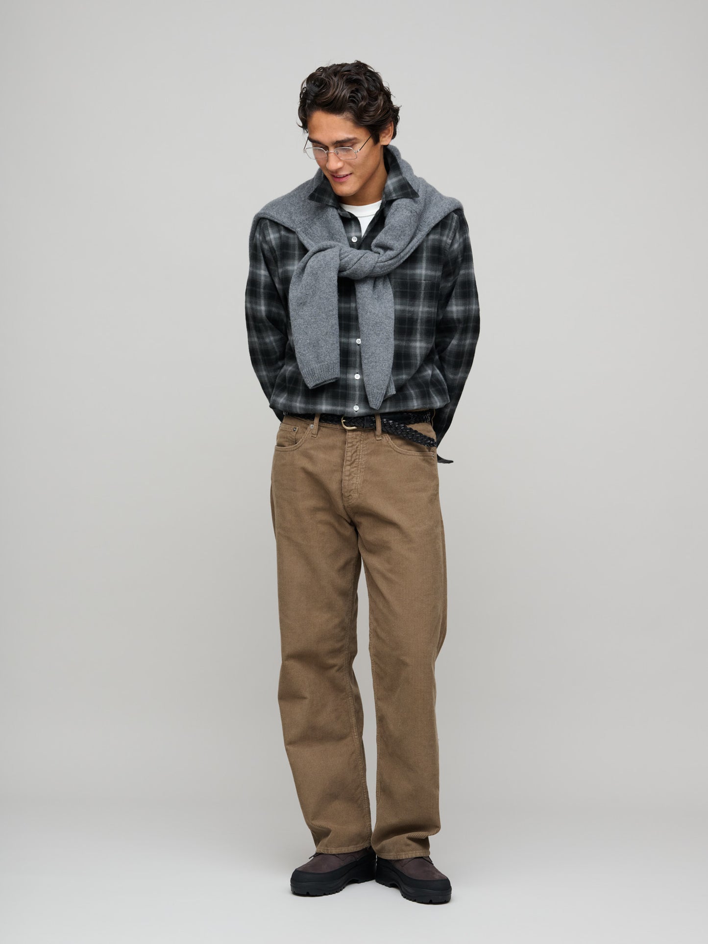 Loose Fit Corduroy, Taupe