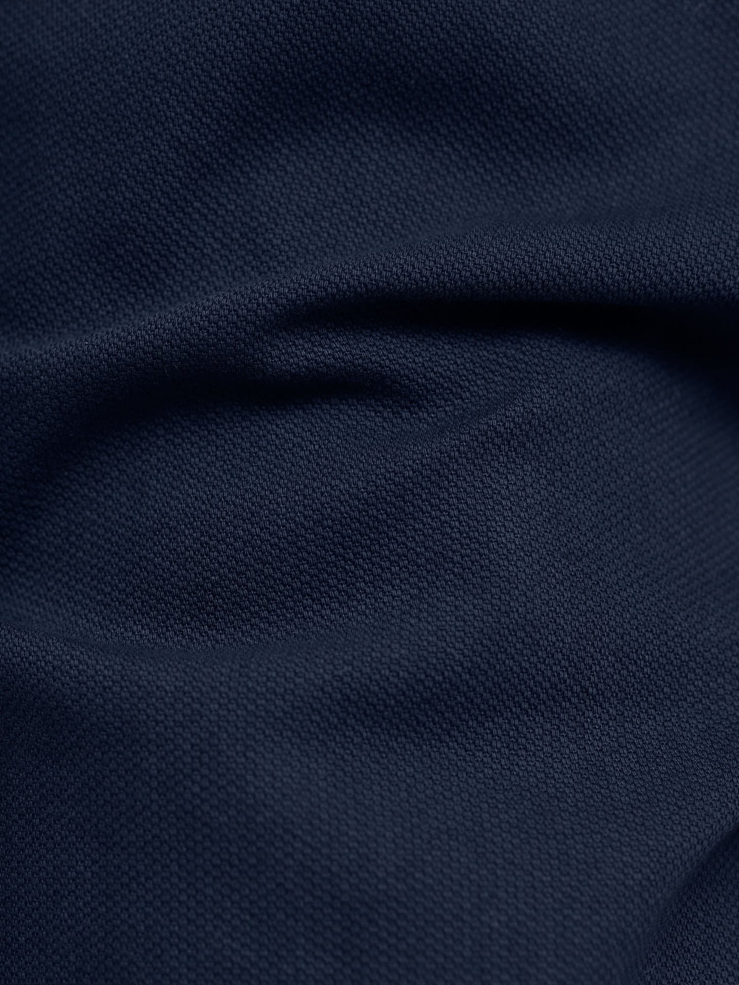 Woven Piqué Cotton Trouser, Navy