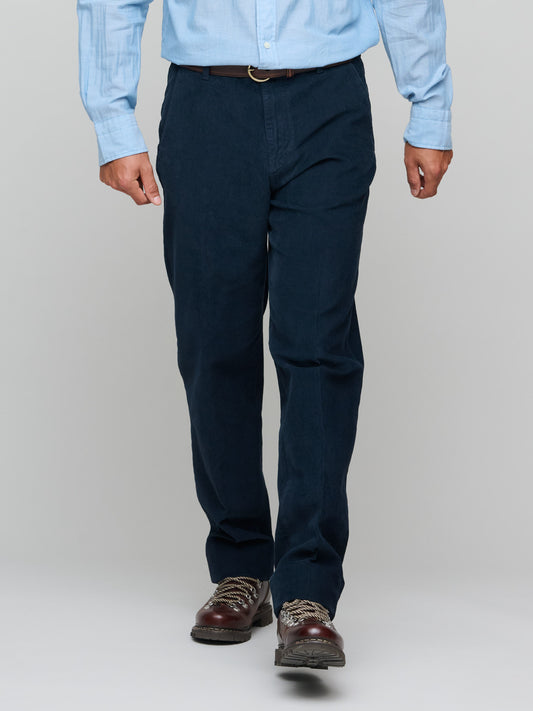 Needle Cord Trouser, Navy