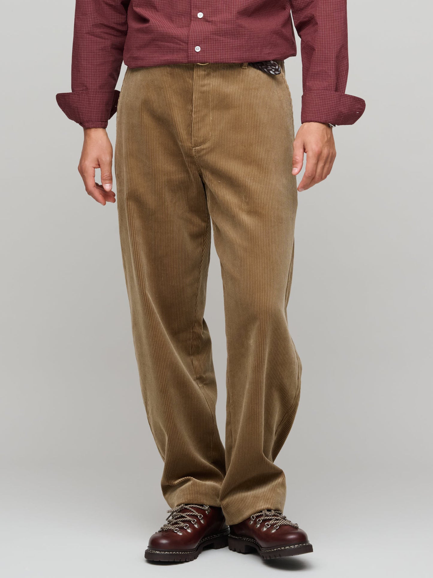 Balloon Trouser Wide Wale Corduroy, Beige
