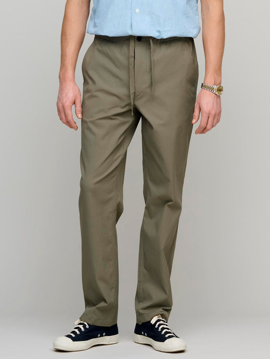 Relaxed Solotex Twill Trousers, Sediment Green