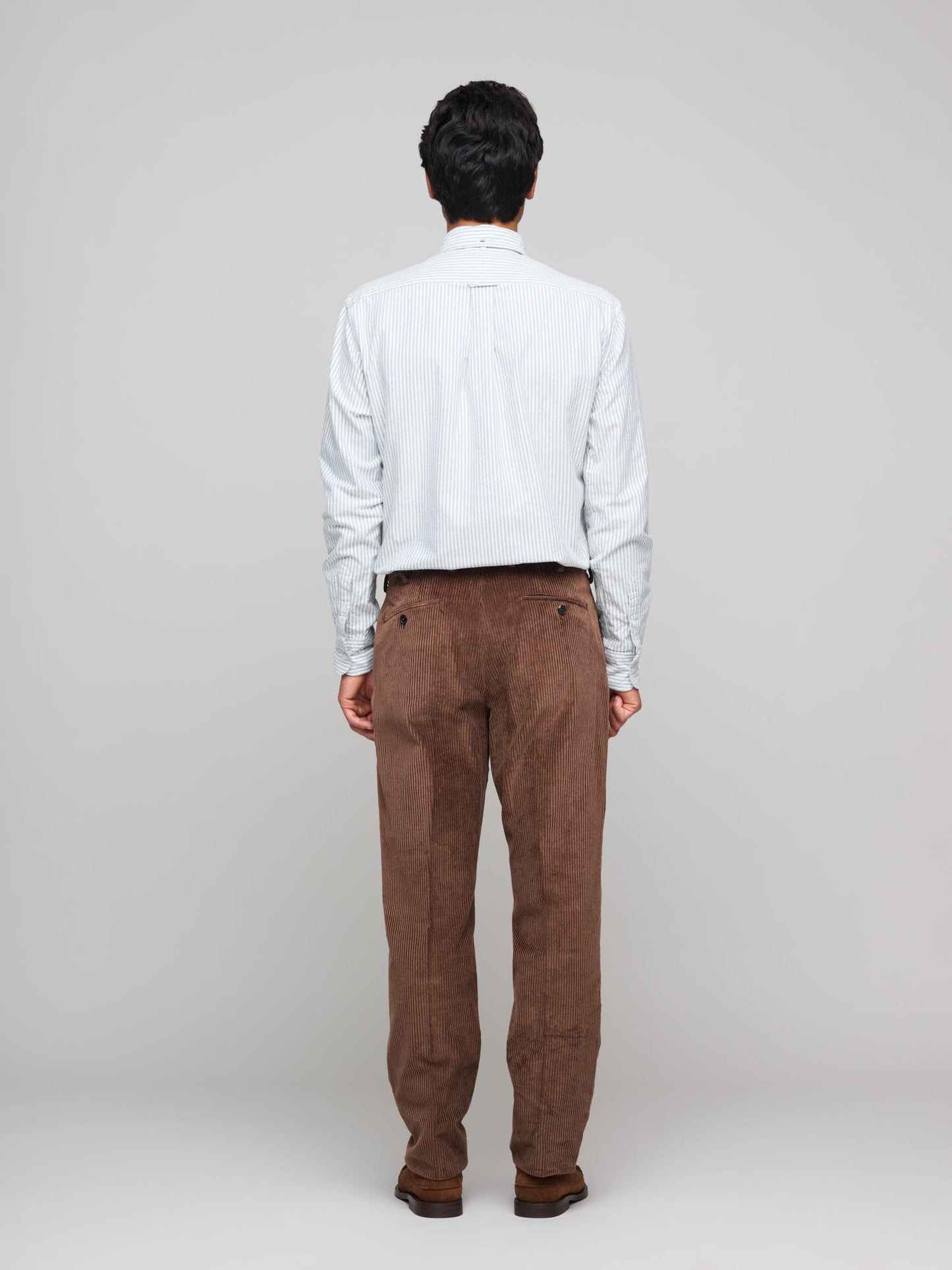 Wale Corduroy Model 8 Trousers, Dark Walnut