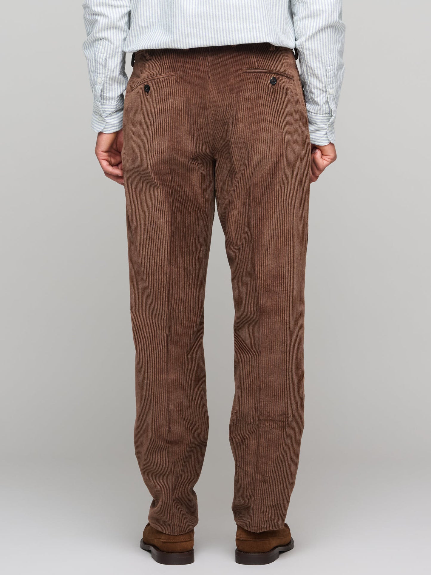 Wale Corduroy Model 8 Trousers, Dark Walnut