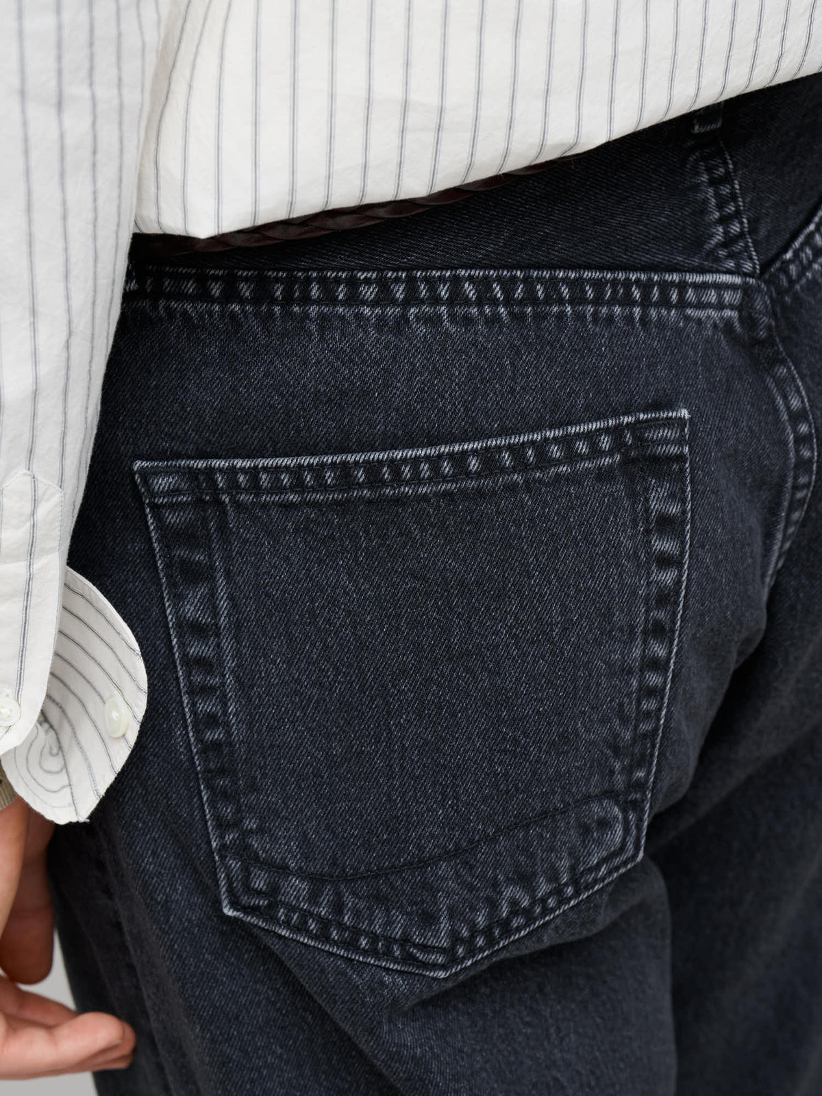 101 Dad's Fit Denim, Washed Black