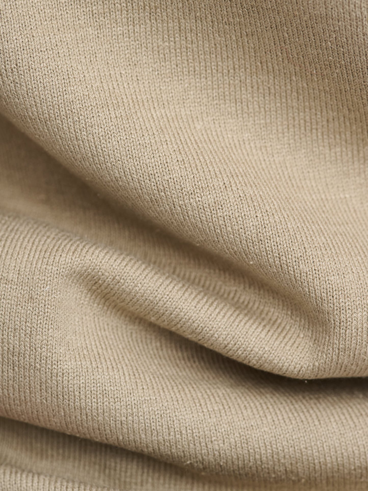 Tussah Silk Knit Skipper Polo, Khaki Beige