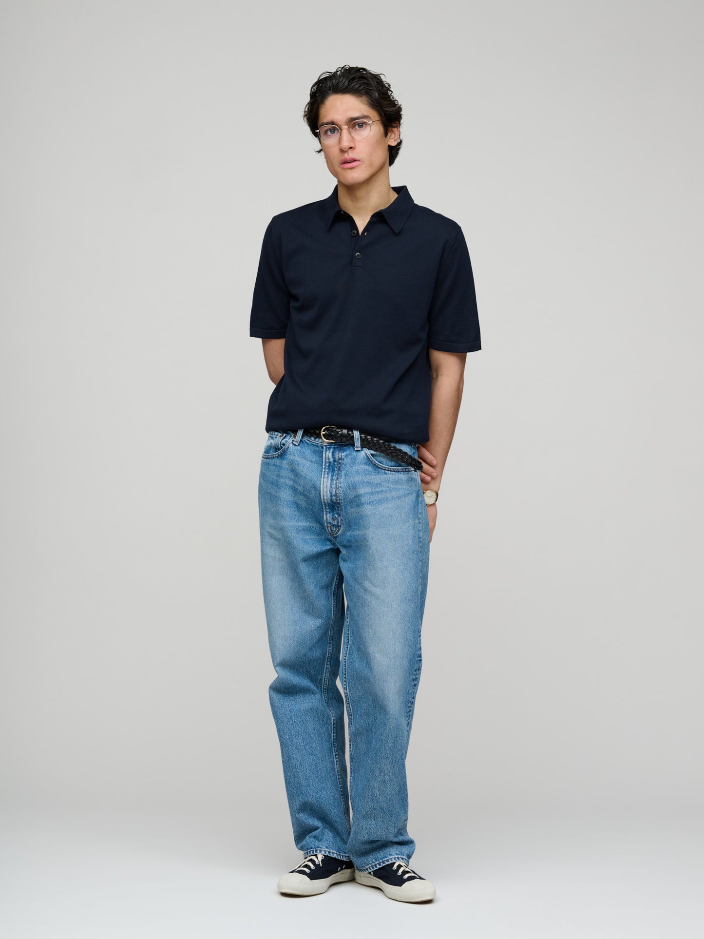 SS Sea Island Polo Shirt, Light Navy