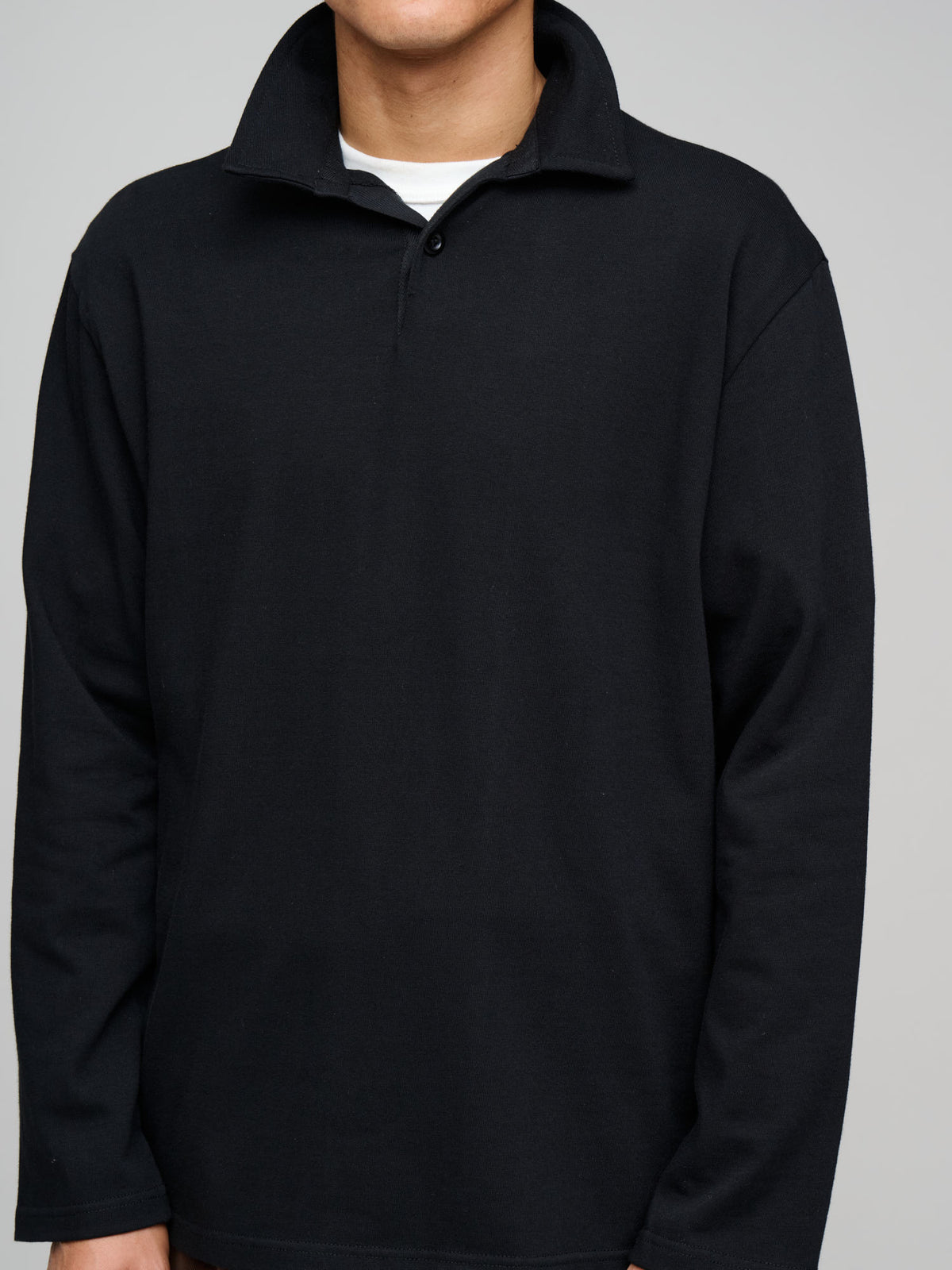 Rugby Shirt Organic Jersey, Black