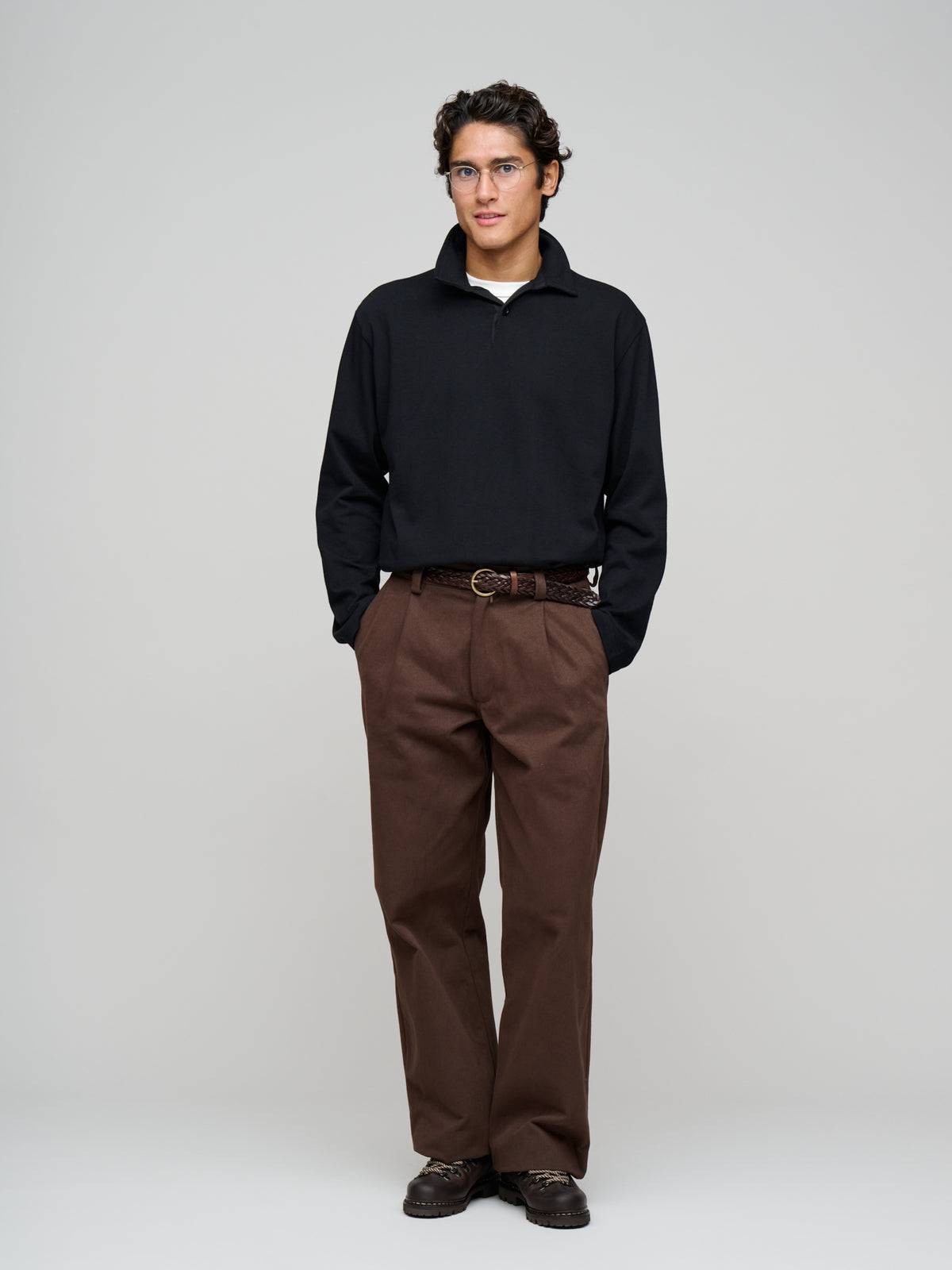Rugby Shirt Organic Jersey, Black