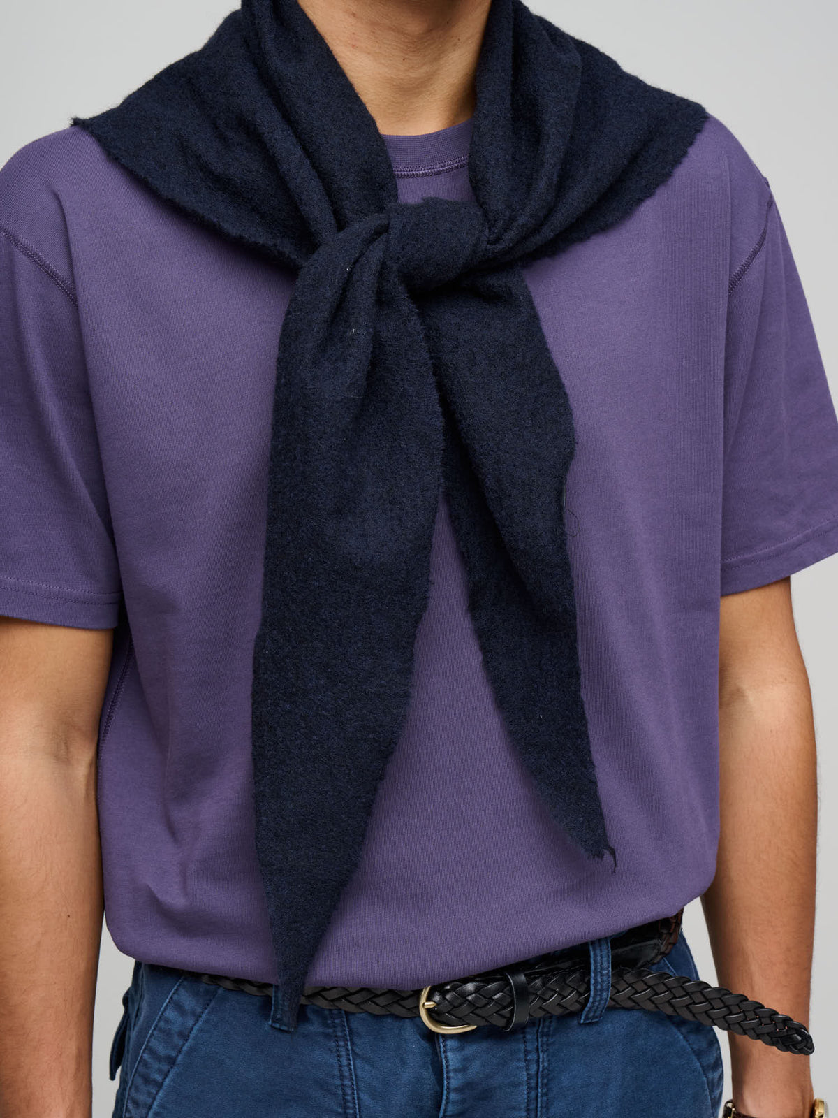 Triga Antan Wool Bandana, Navy
