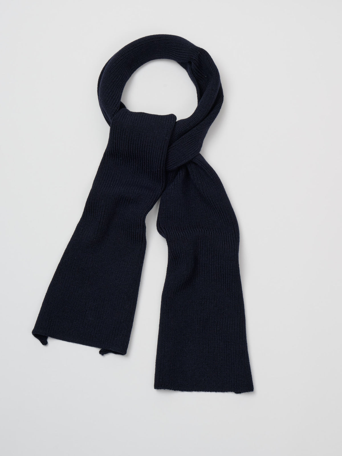 Fora Cruna Knit Scarf, Navy