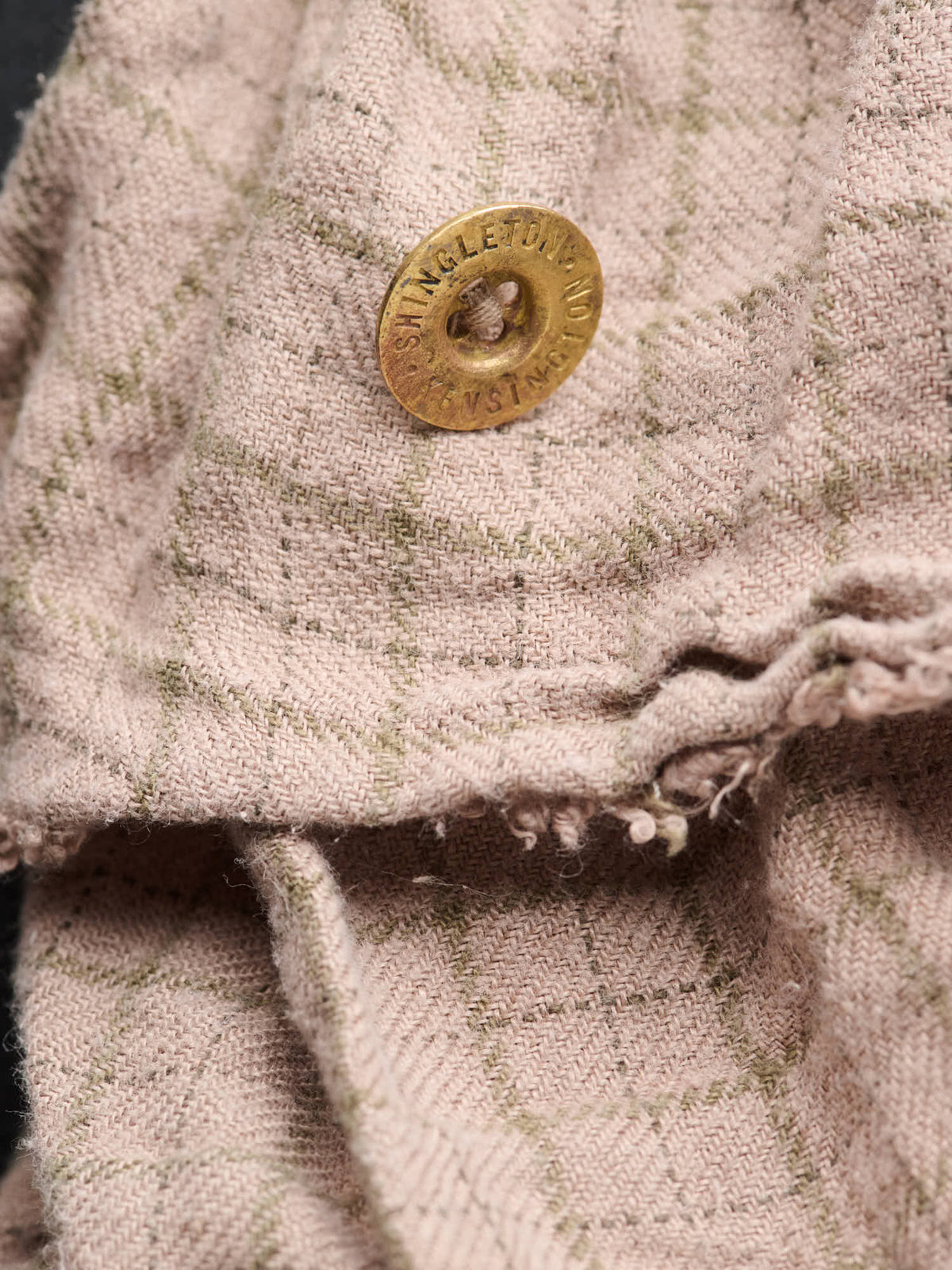 Knot Scarf Tattersall, Brown Overdye