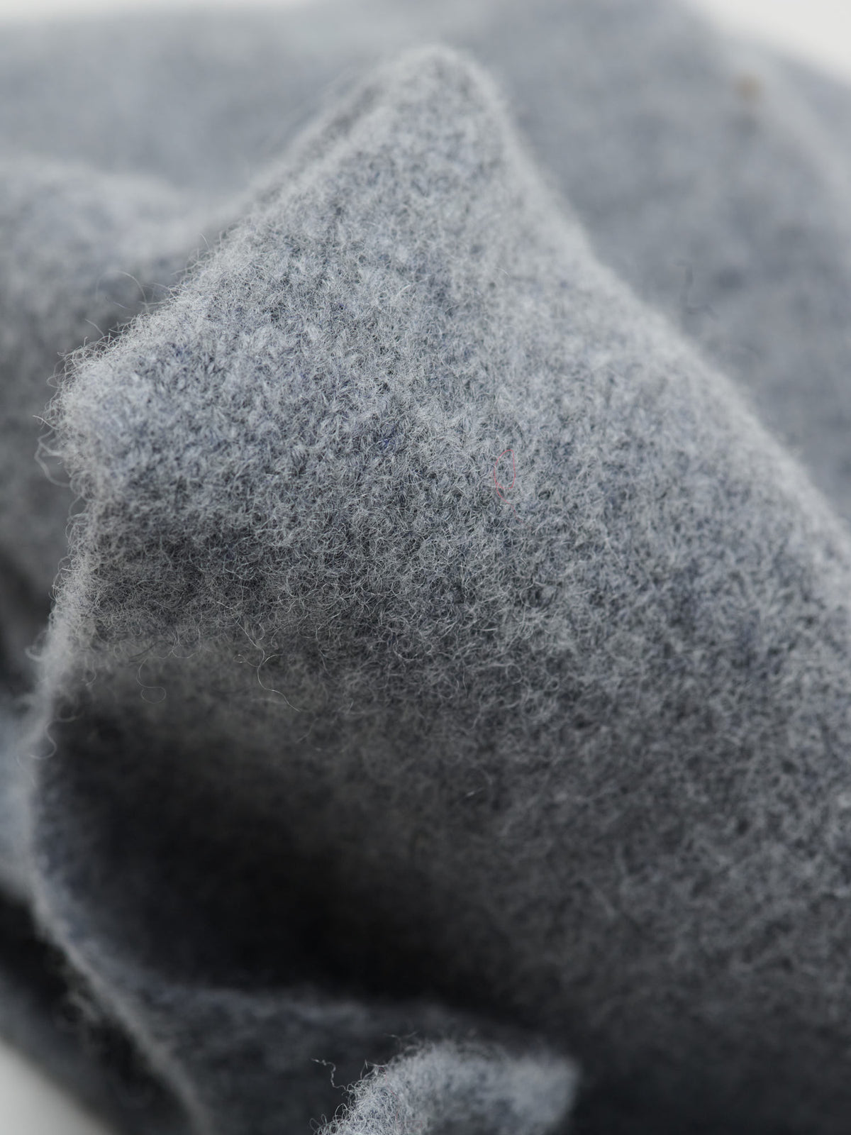 Lambswool Triangle Neck Scarf, Grey Mix