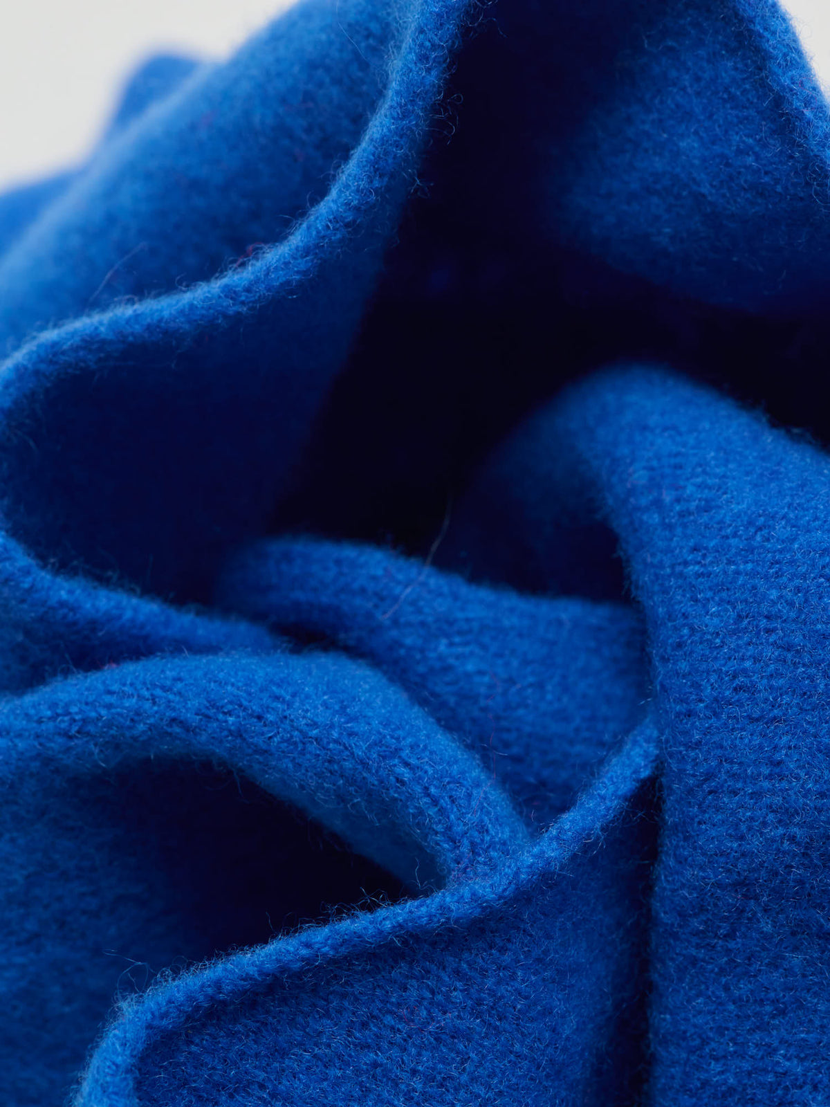 Lambswool Triangle Neck Scarf, Speedwell Blue