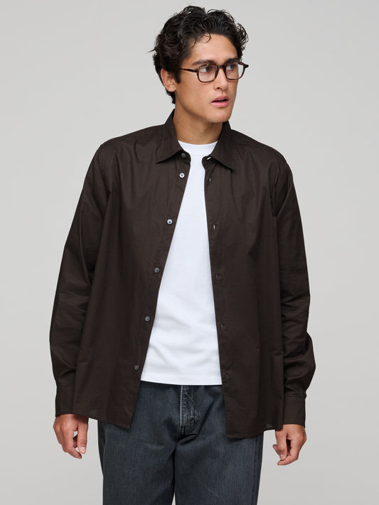 Volume Shirt Wash Cot, Peat