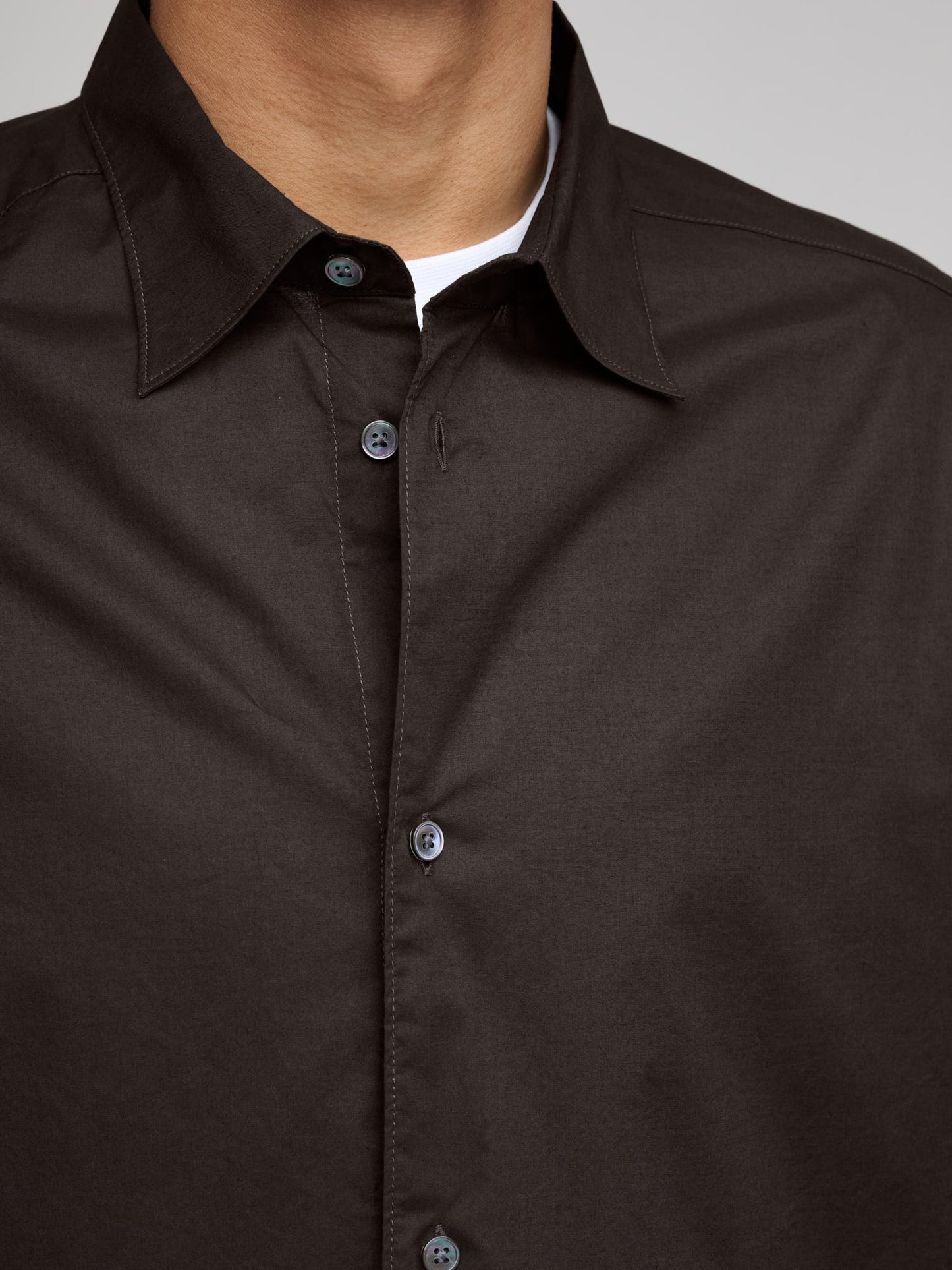 Volume Shirt Wash Cot, Peat
