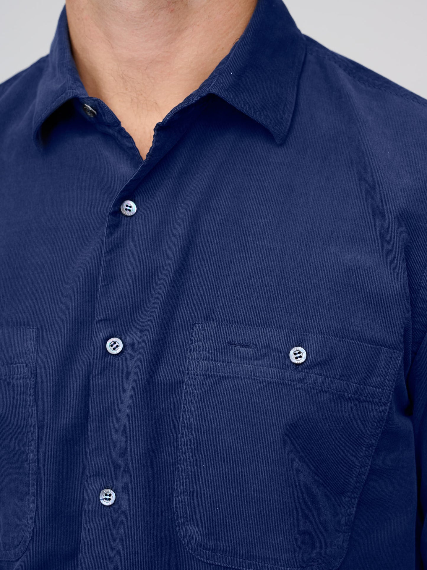 Camicia New C Corduroy, Blue