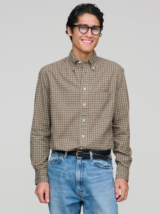 GOODS Special Check Flannel, Khaki