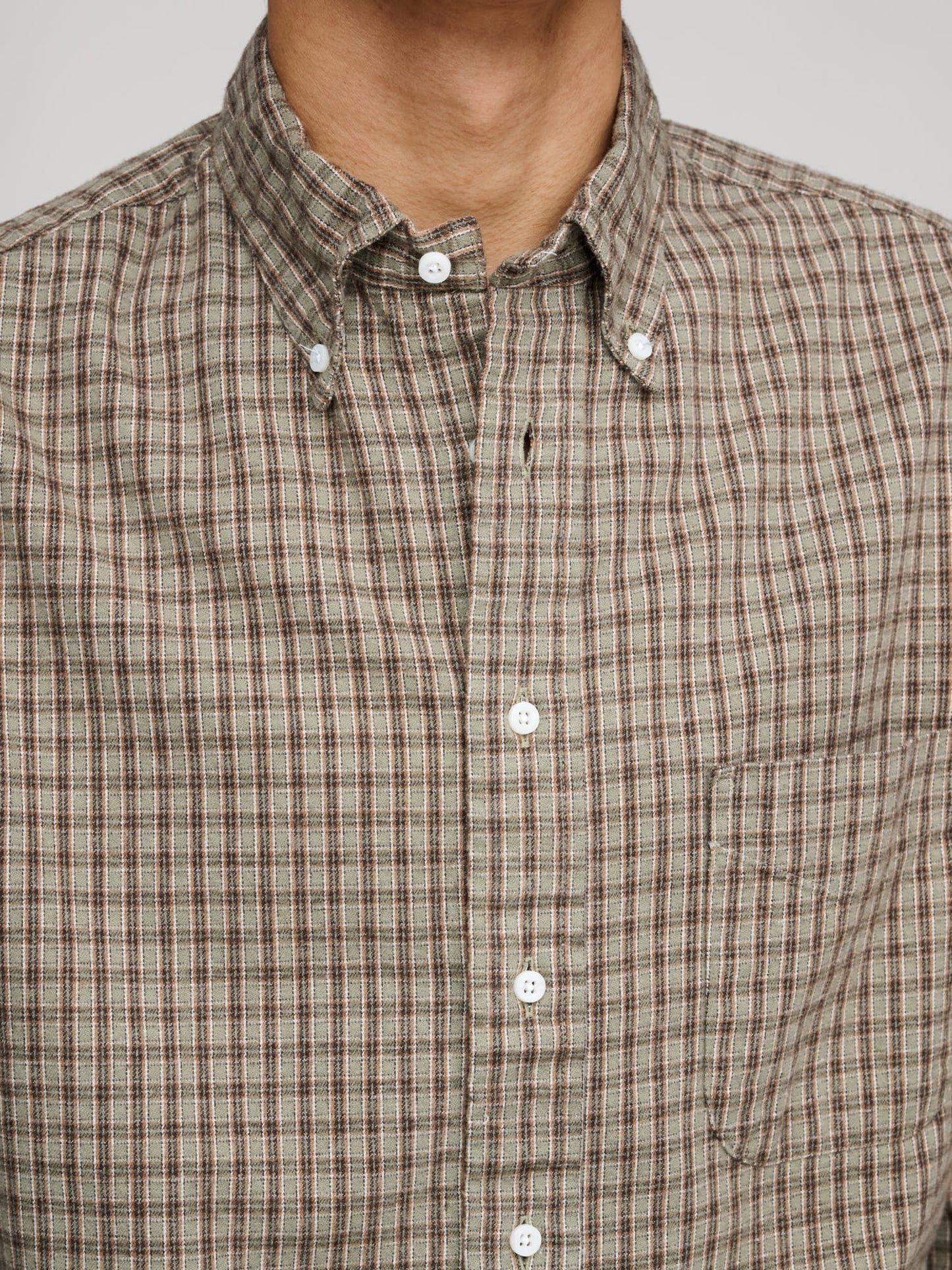 GOODS Special Check Flannel, Khaki