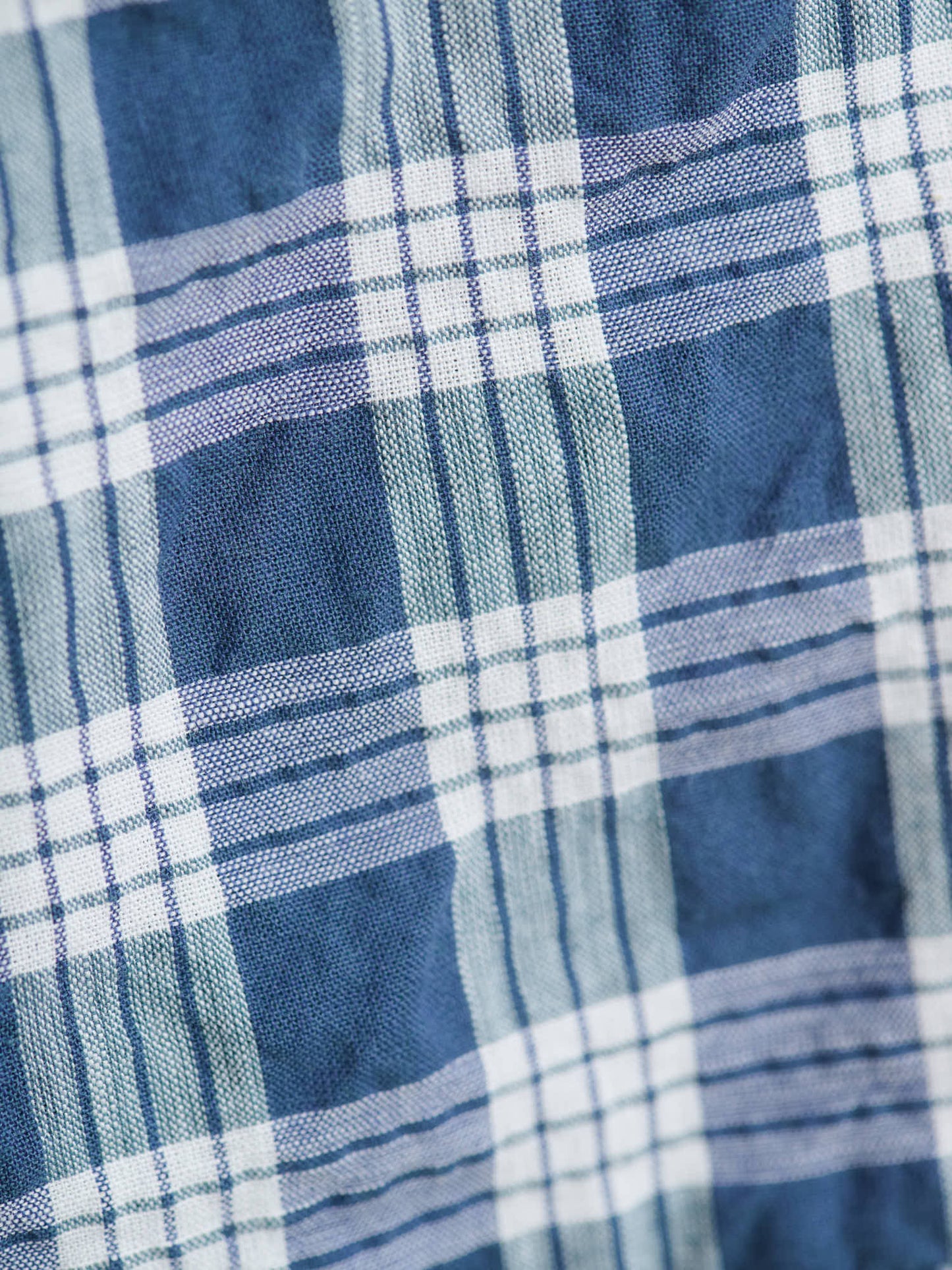 Palaka Check Shirt, Navy