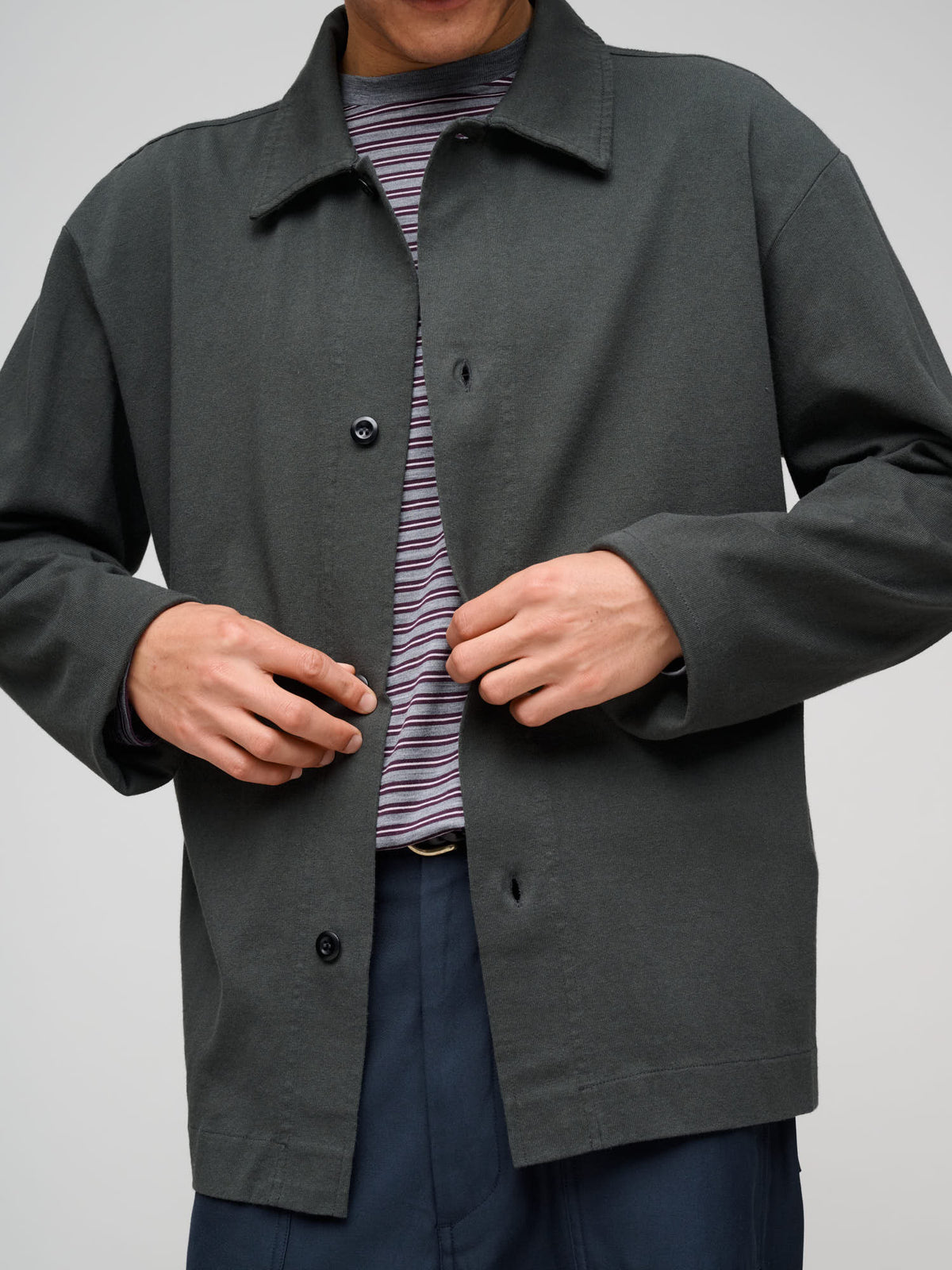 Jersey Shirt Heavy Cotton, Pewter