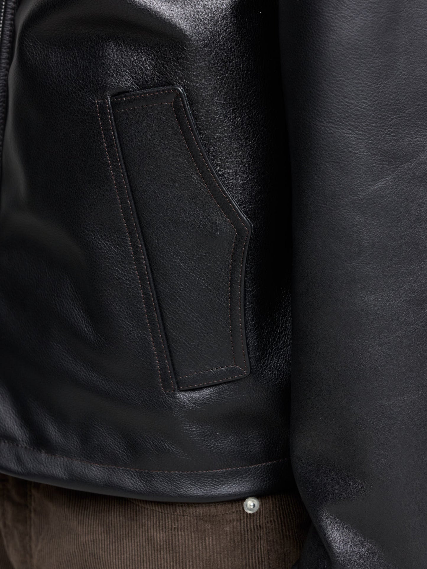 Cinch Back Blouson, Black