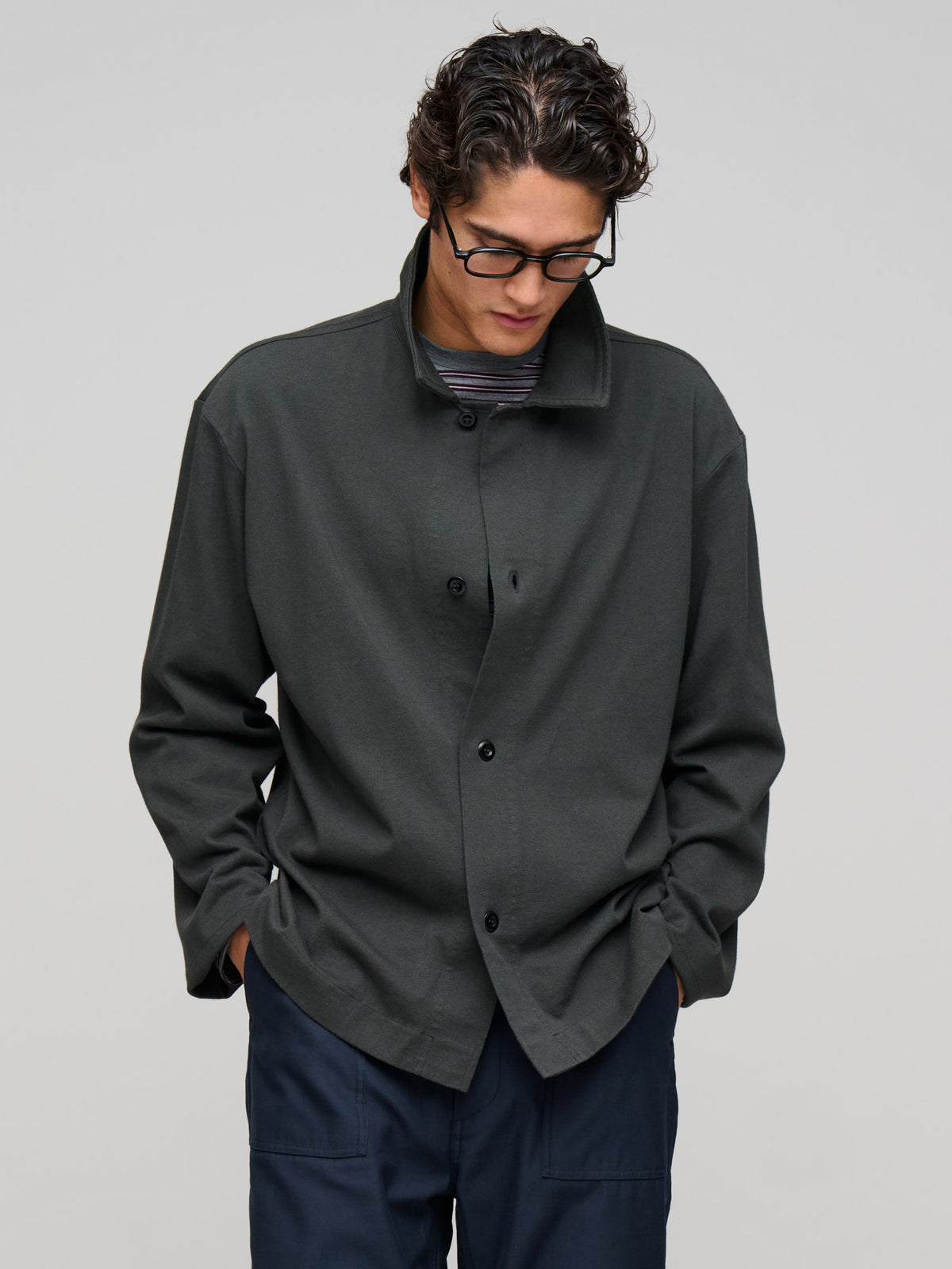 Jersey Shirt Heavy Cotton, Pewter