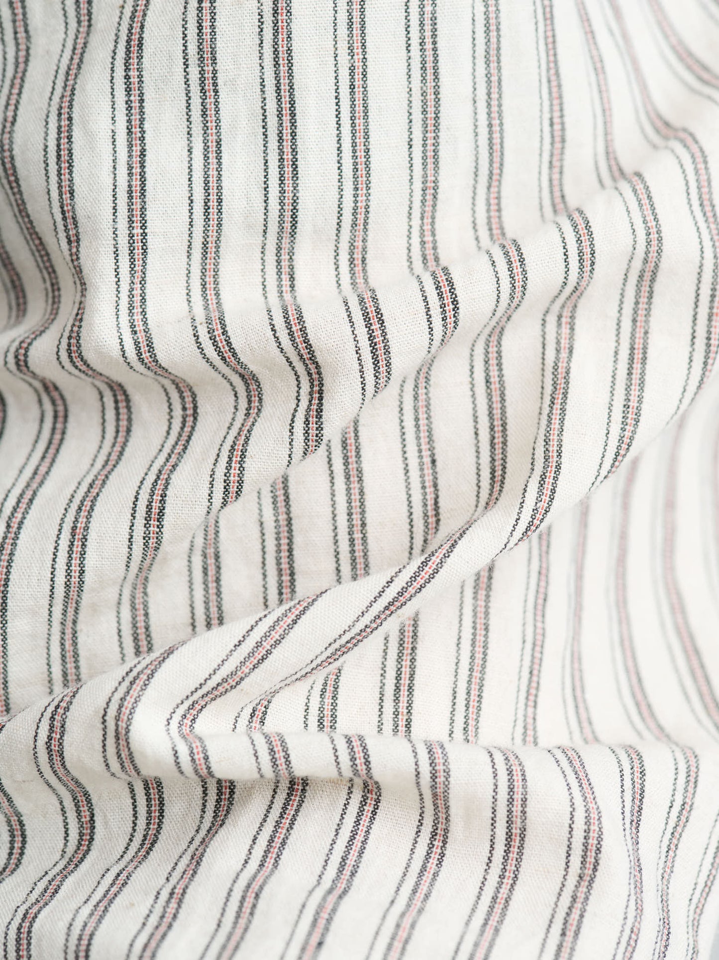 Drake's for GOODS, Stripe BD Shirt Curved Pocket, Creme
