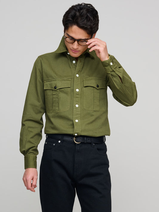 2 Pocket RN Work Shirt, Washed Olive