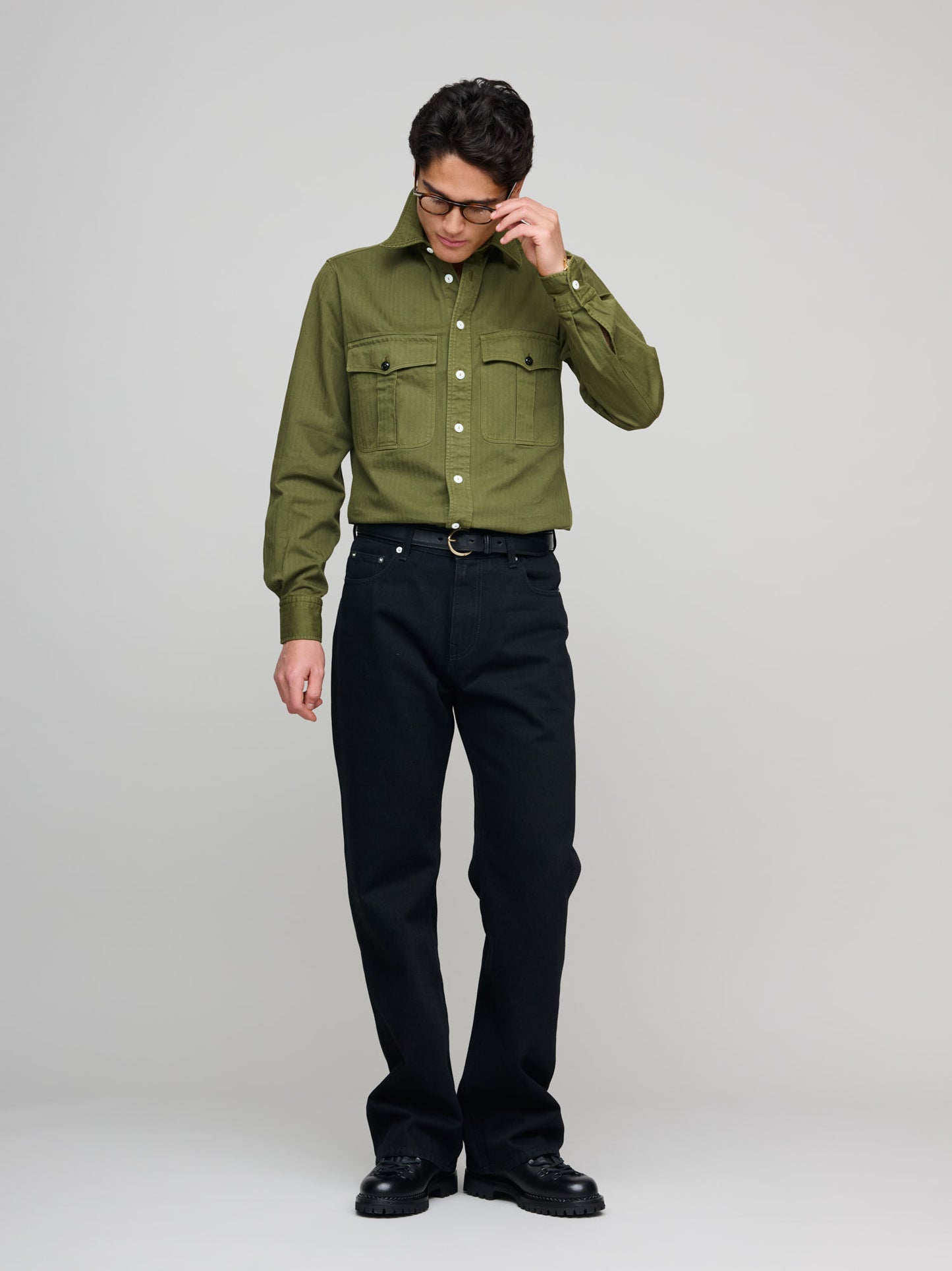 2 Pocket RN Work Shirt, Washed Olive