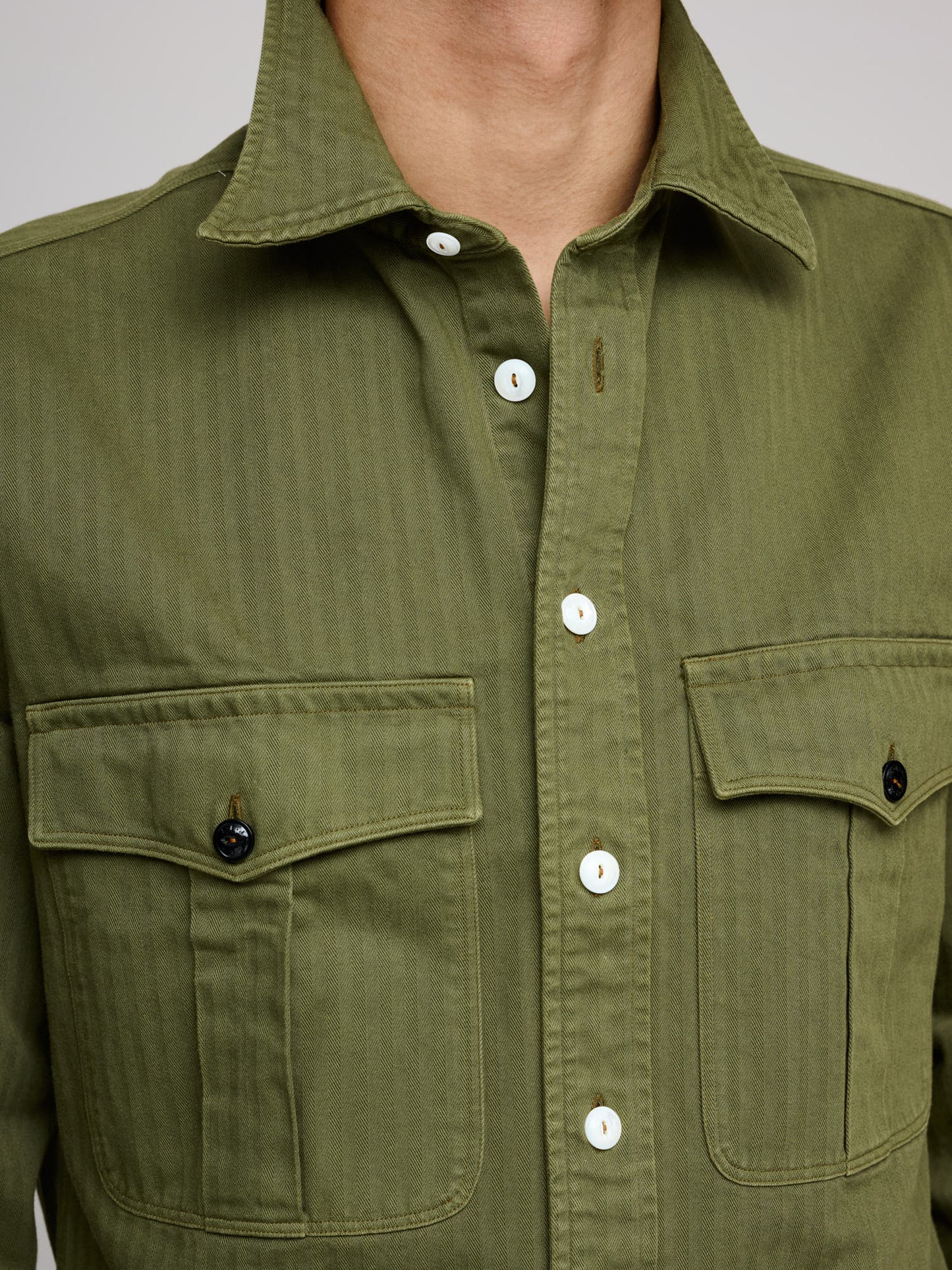 2 Pocket RN Work Shirt, Washed Olive