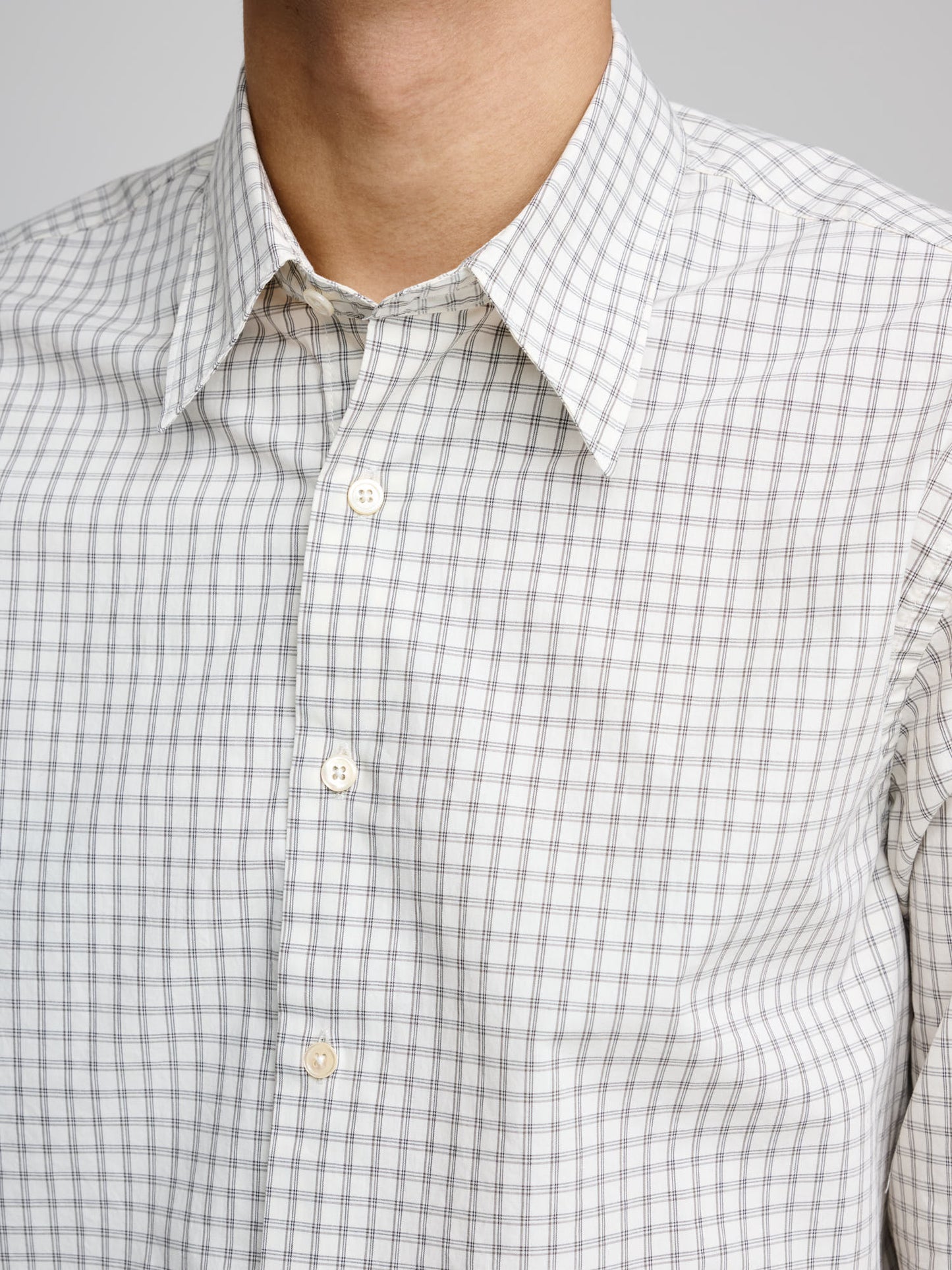 Base Shirt, Window Pane Checked