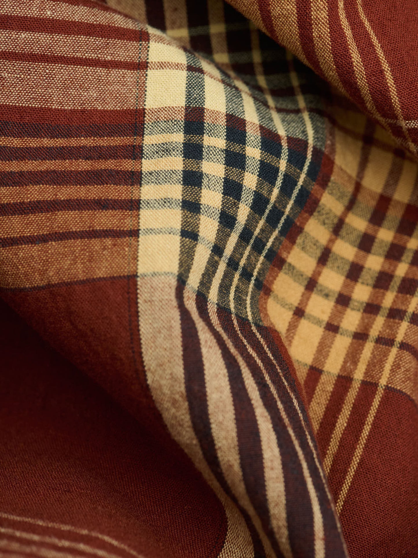Short Sleeve Original Check Work Shirt With Flap Pocket, Brown Check