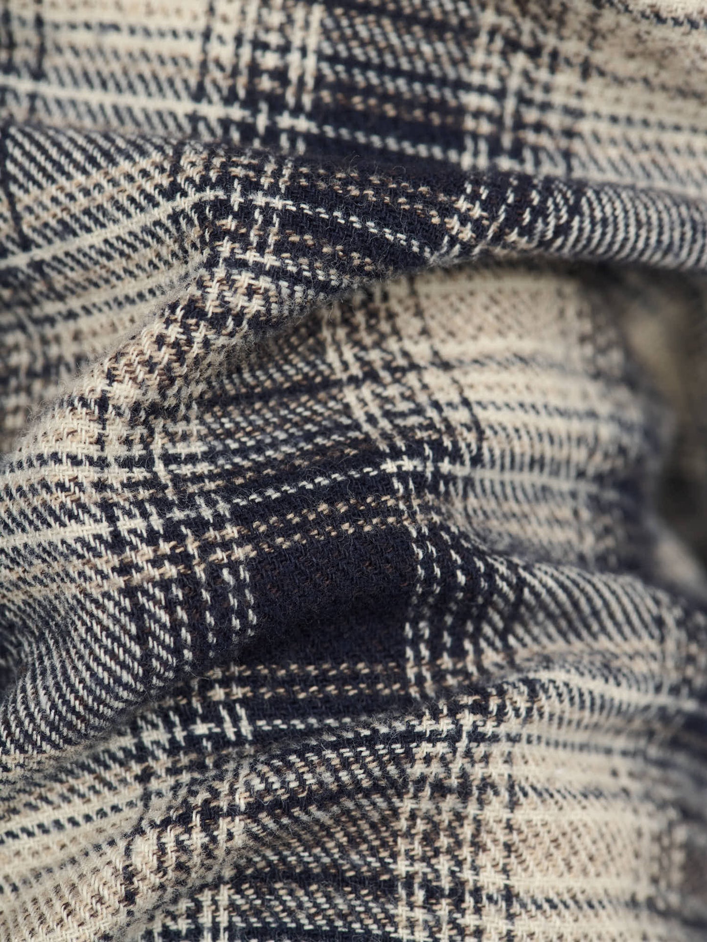 American BD Shirt Vintage Glen Check, Navy