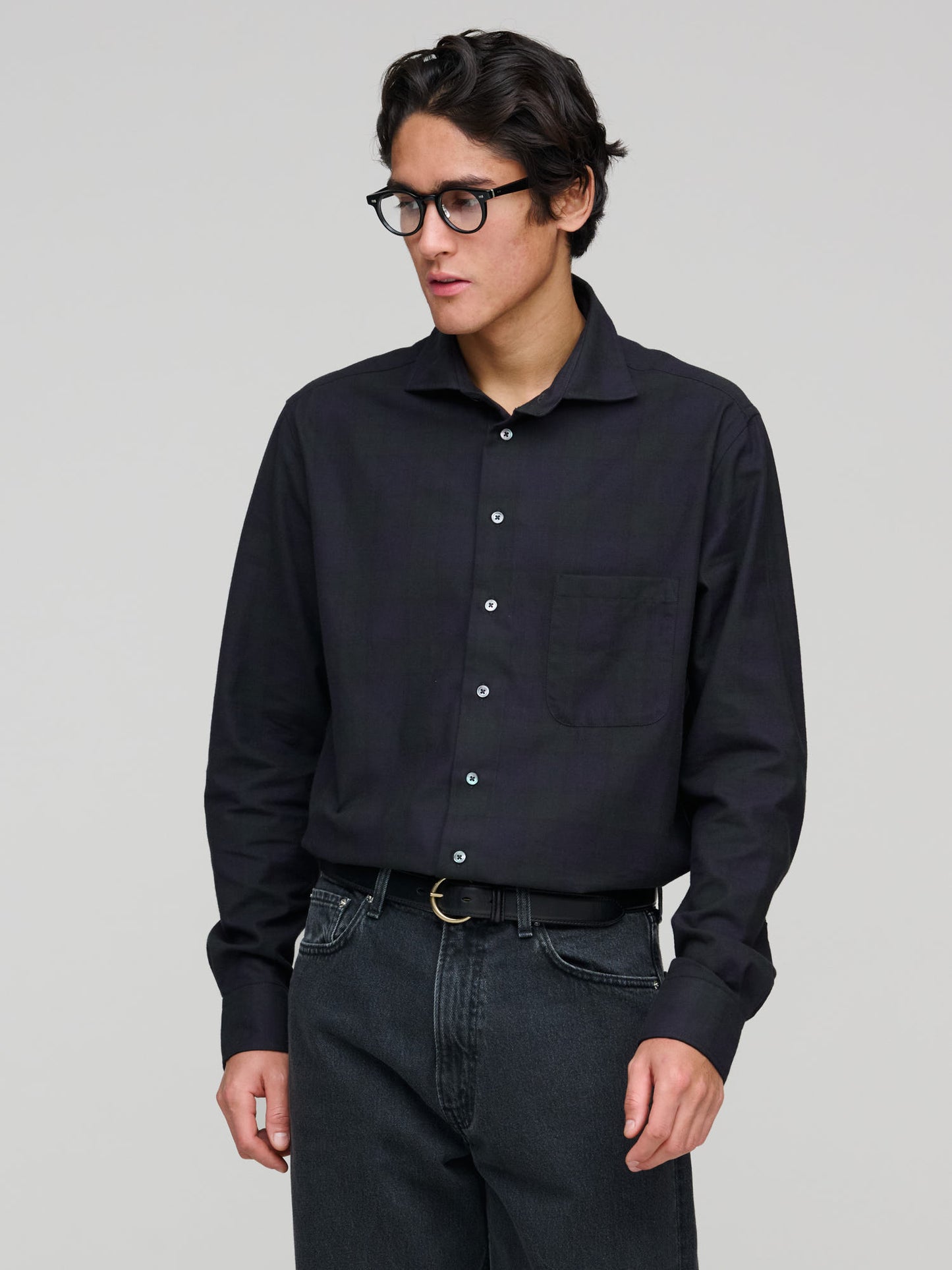 Soft Spread Collar, Black Watch