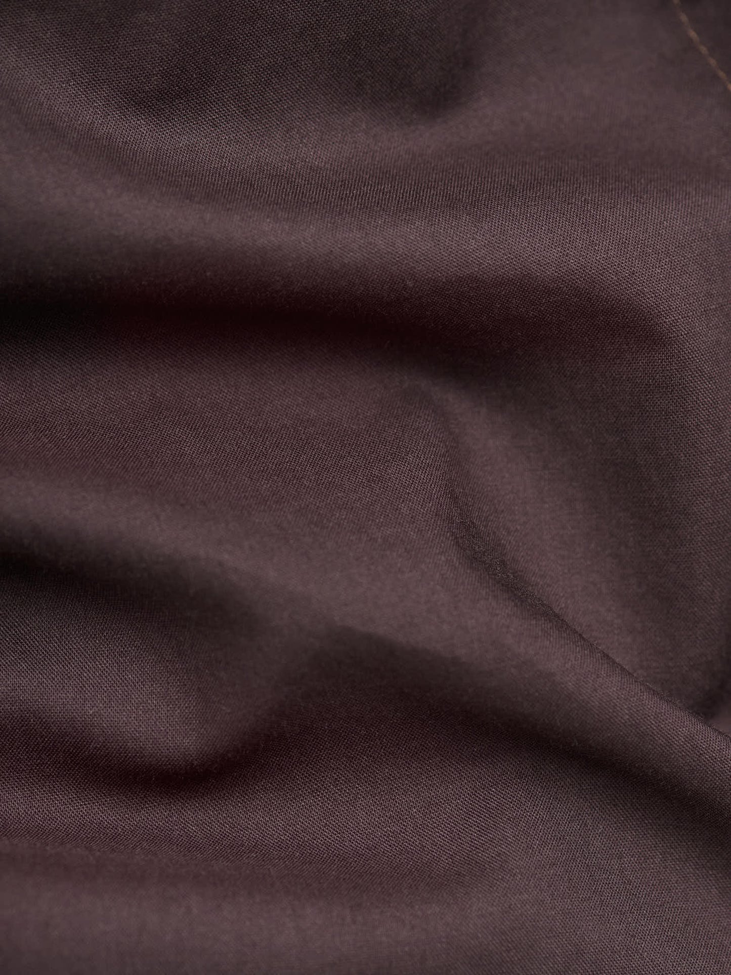 Artist Shirt Washed Cotton Voile, Dark Brown