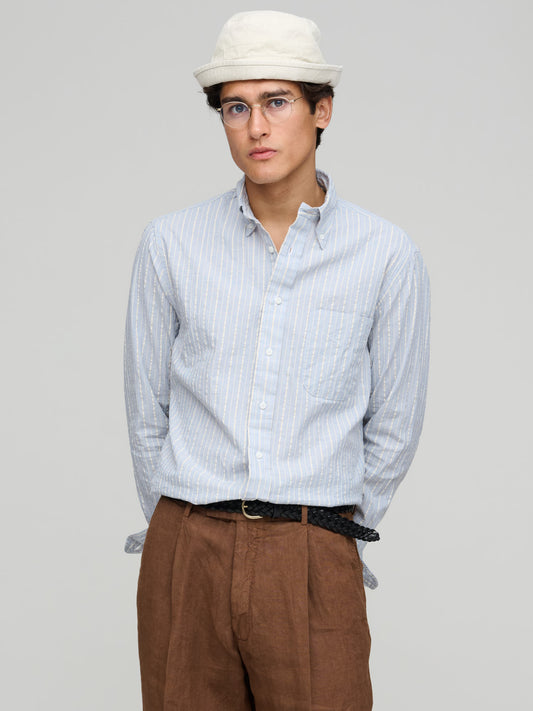 Japanese Dobby Stripe Shirt, Blue
