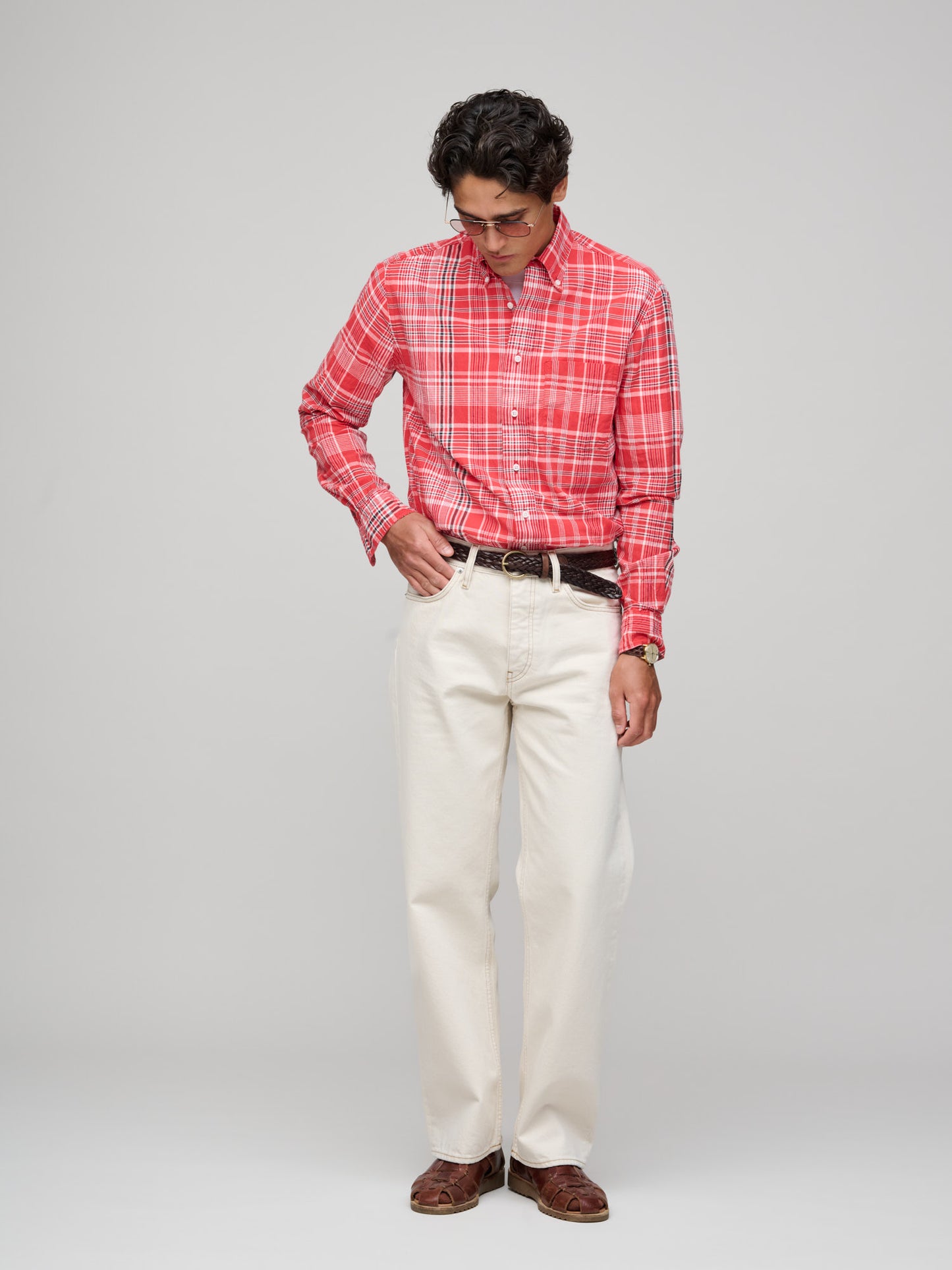 Jamaica Bandana Madras Shirt, Red