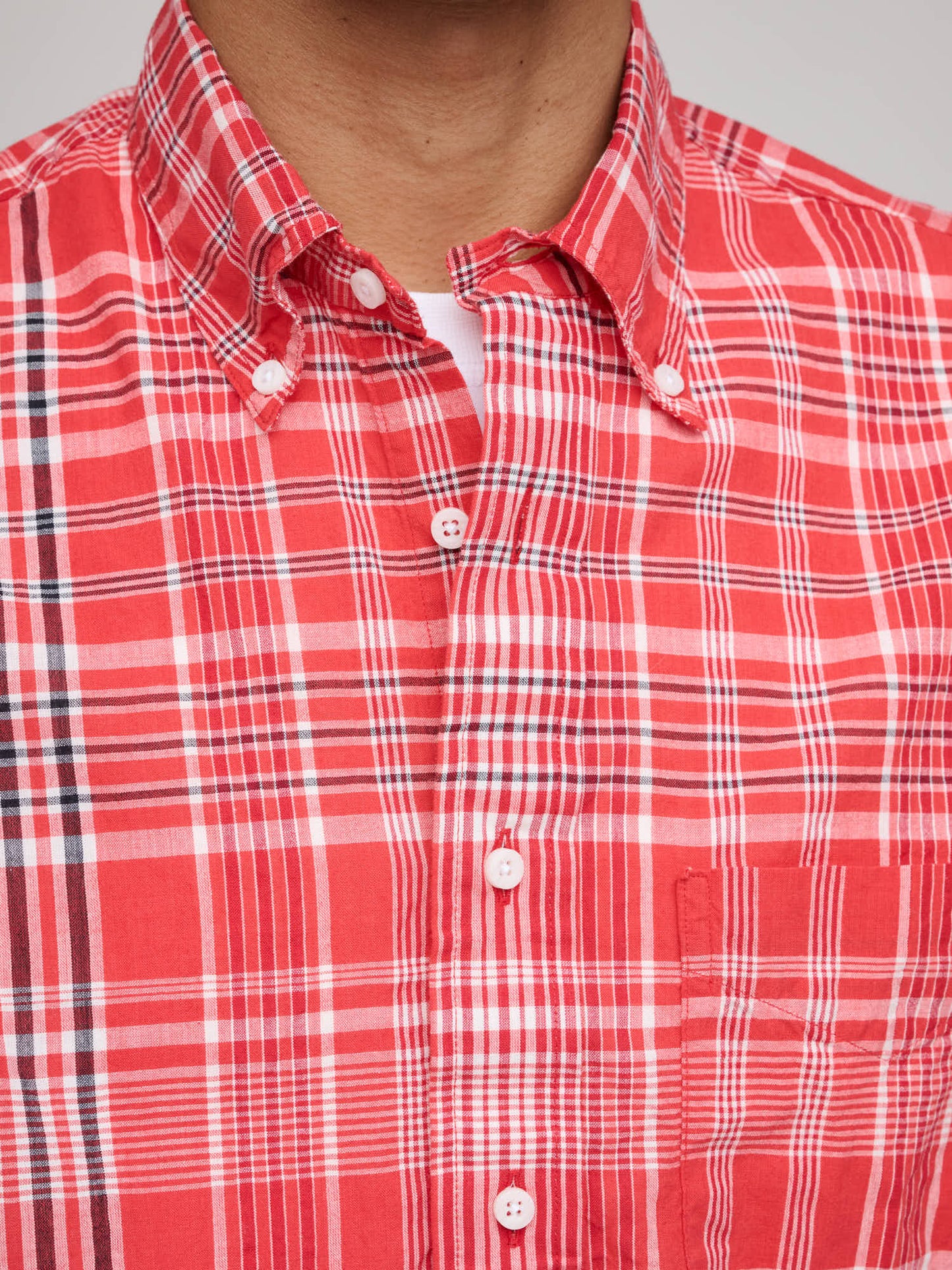 Jamaica Bandana Madras Shirt, Red