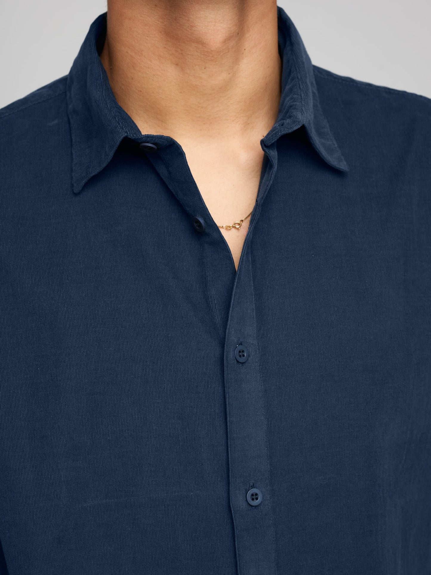 Fine Cord Shirt, Navy