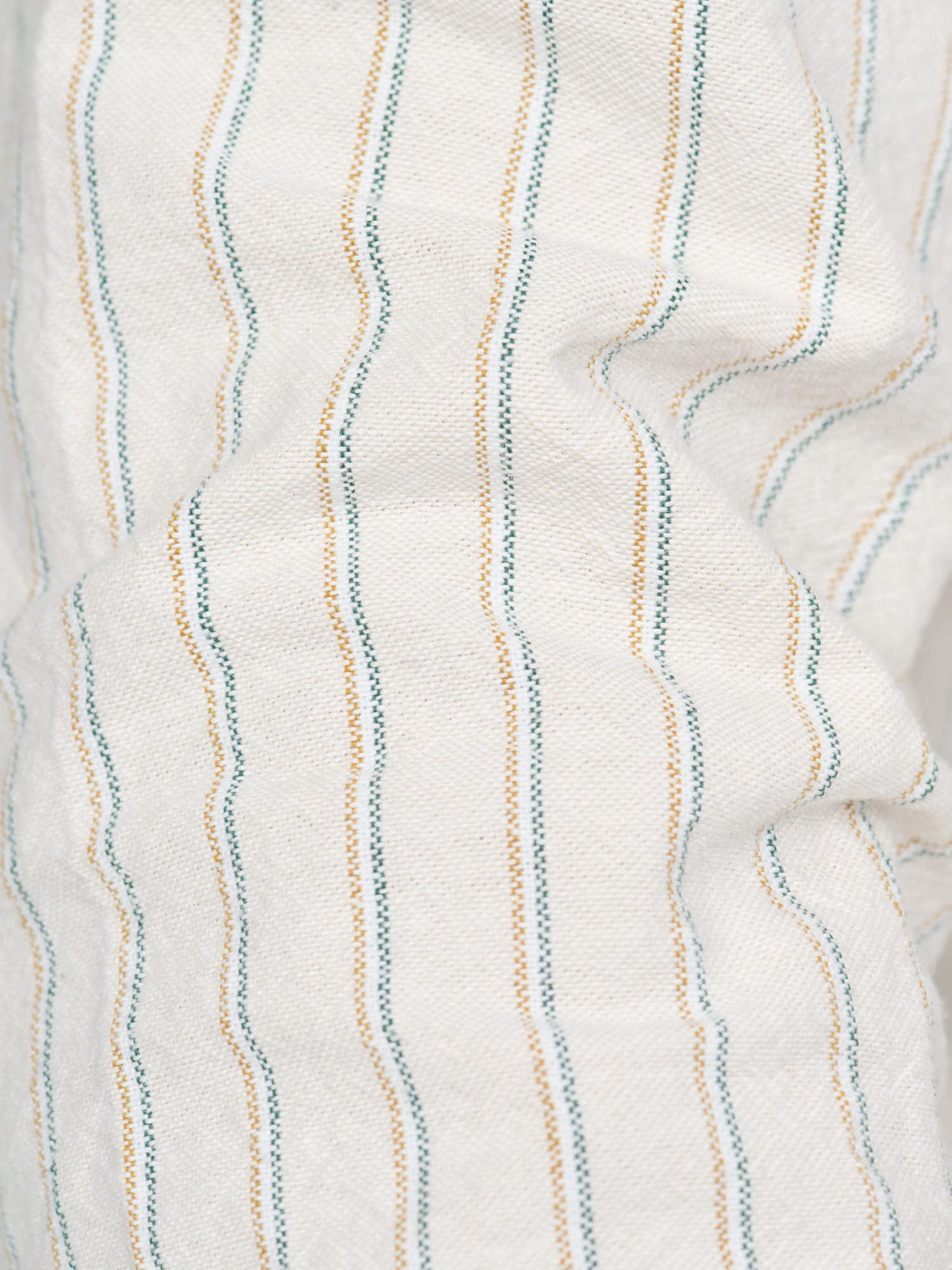 Japanese Oxford, Tan/Green Stripe
