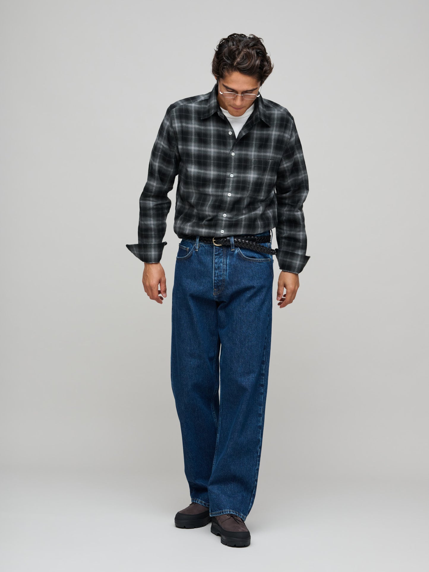 Duty Shirt Flannel Shadow Check, Charcoal