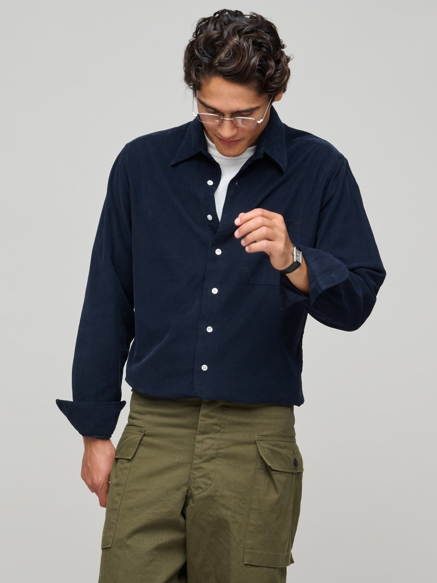 Duty Shirt Super Fine Corduroy, Dark Navy