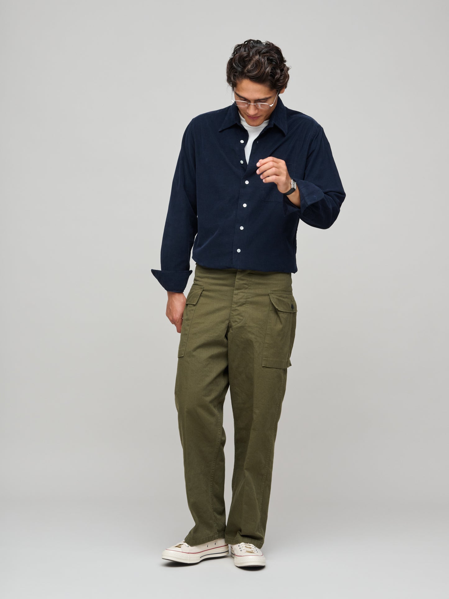 Duty Shirt Super Fine Corduroy, Dark Navy