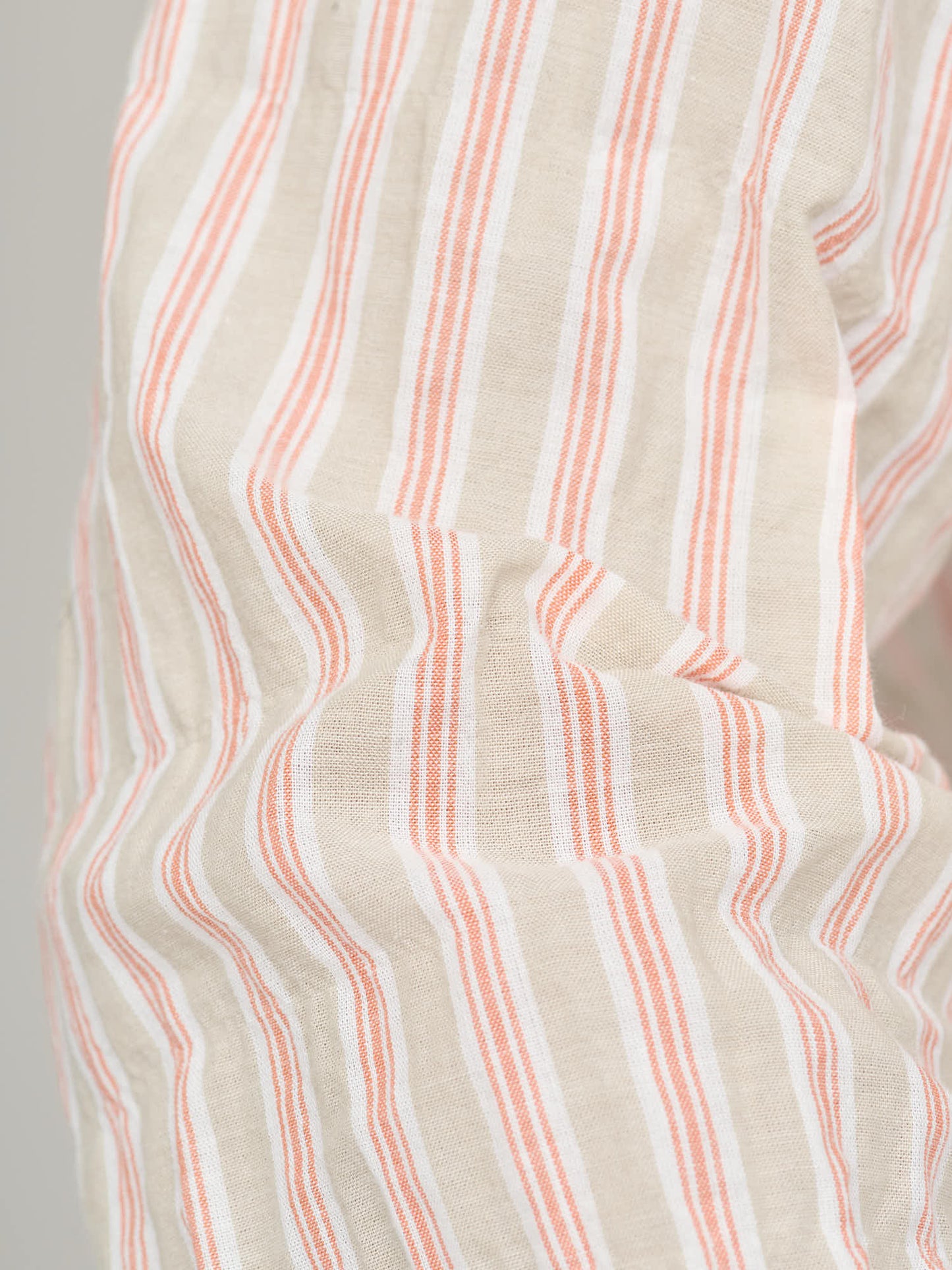 Japanese Awning Stripe, Tan/Red