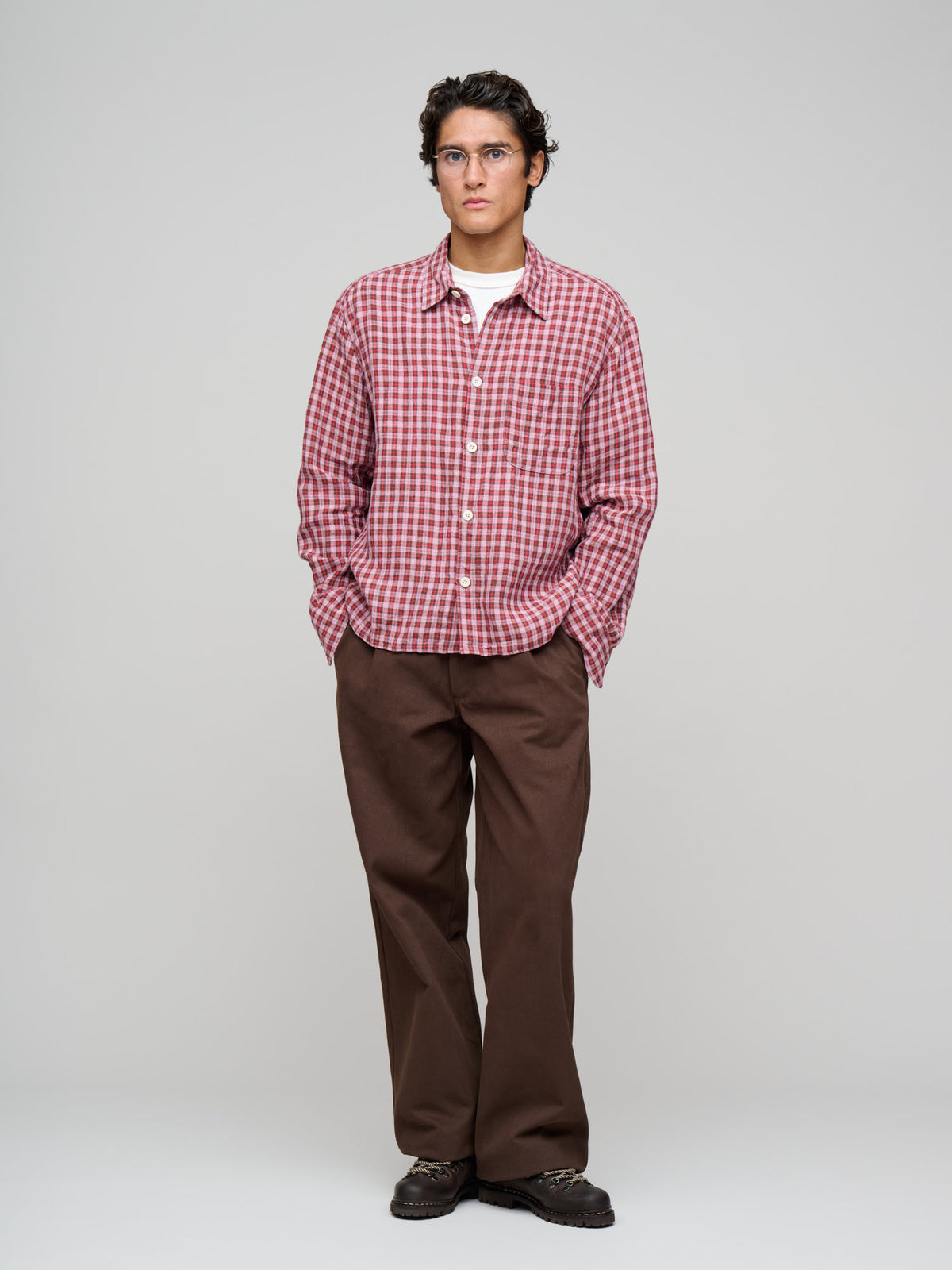 Farmer Shirt Irish Linen, Sunrise