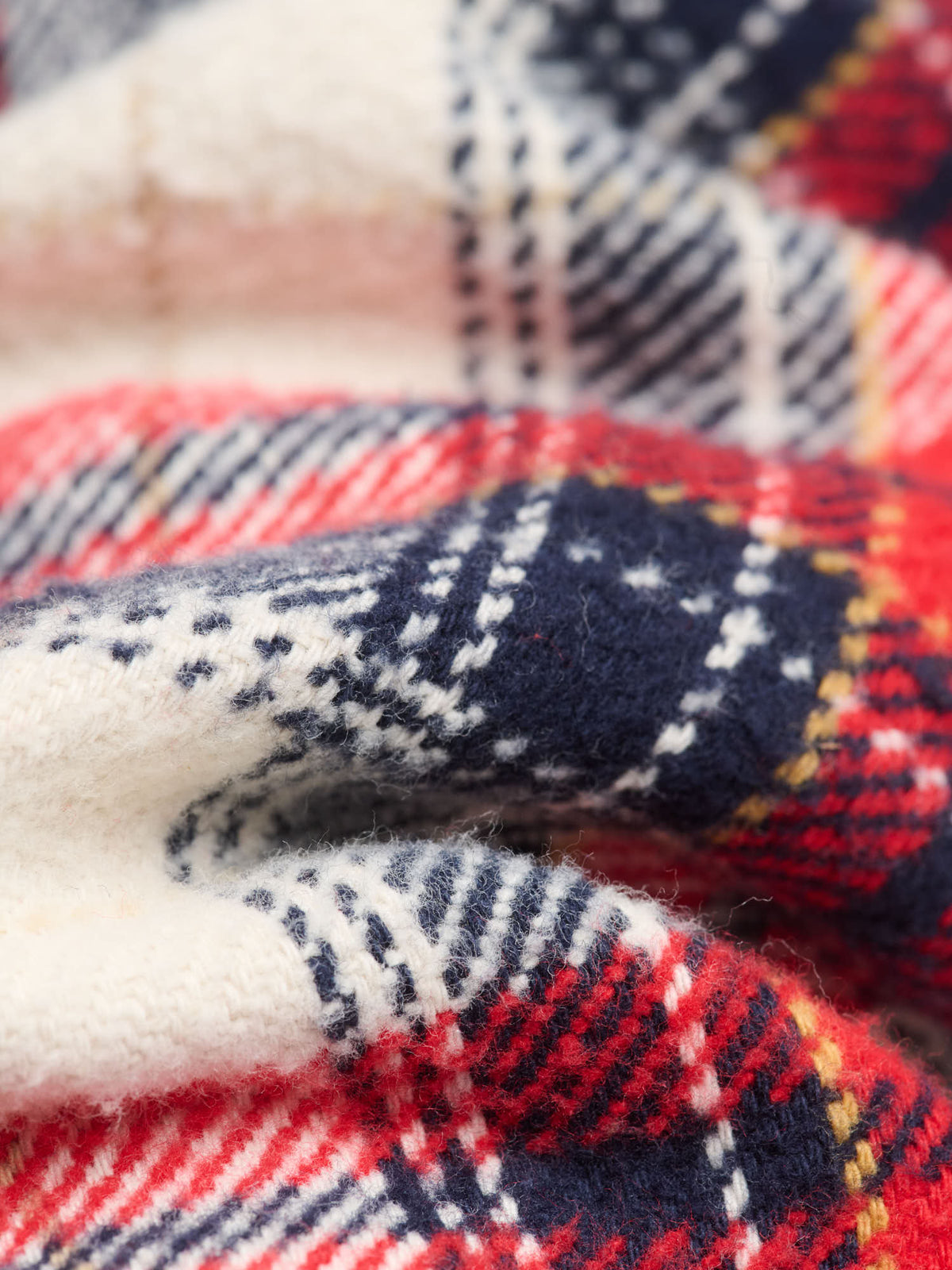 Brushed Winter Madras Shirt, Red