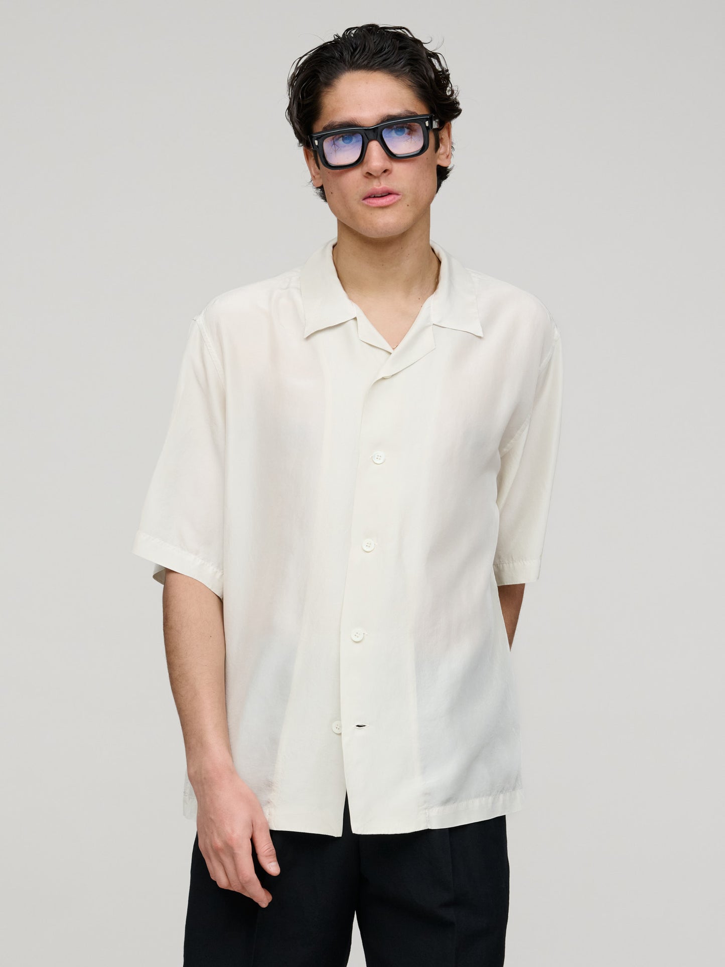 Solana Silk Shirt, Perla