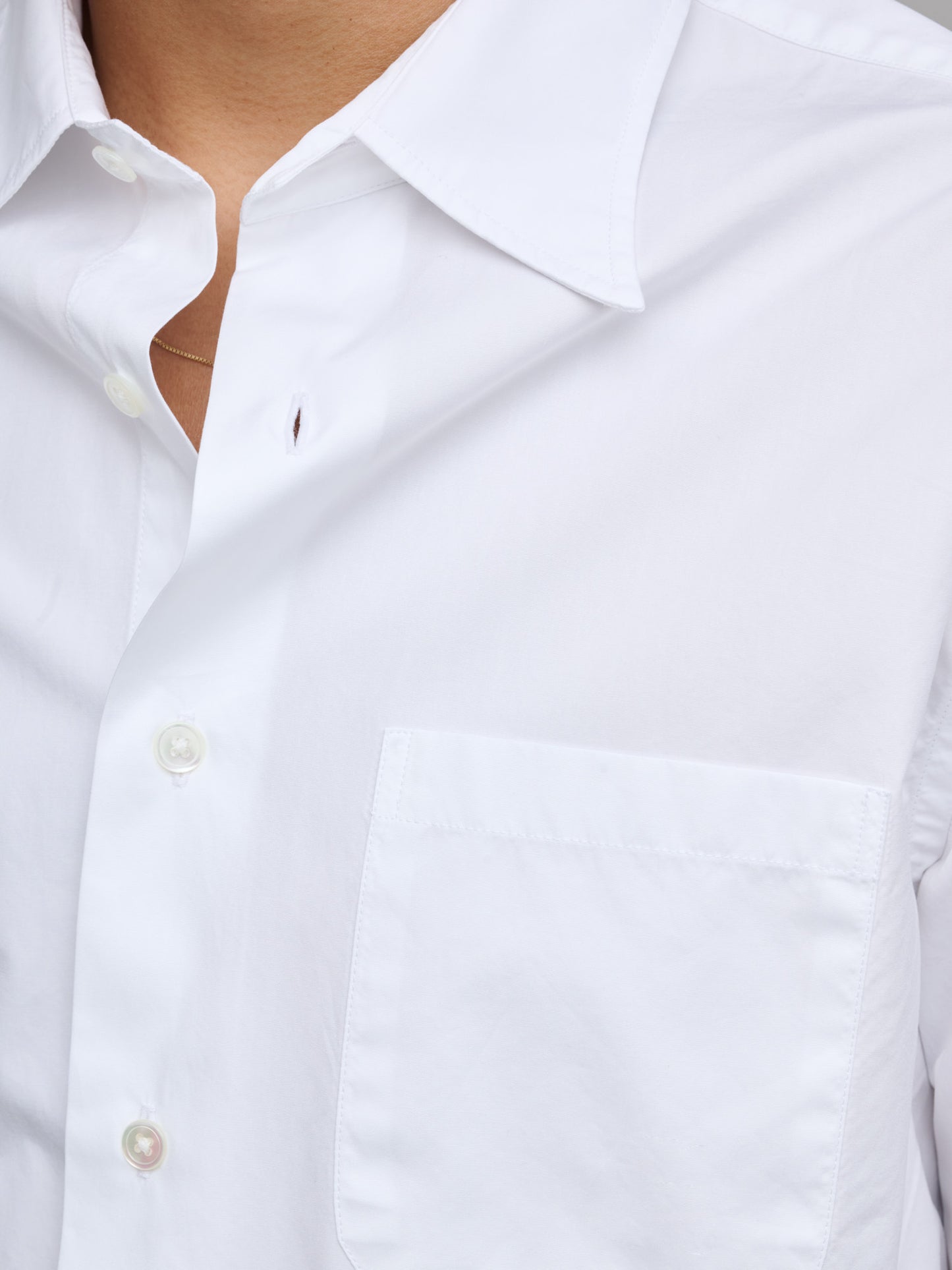 Duty Shirt Poplin, White