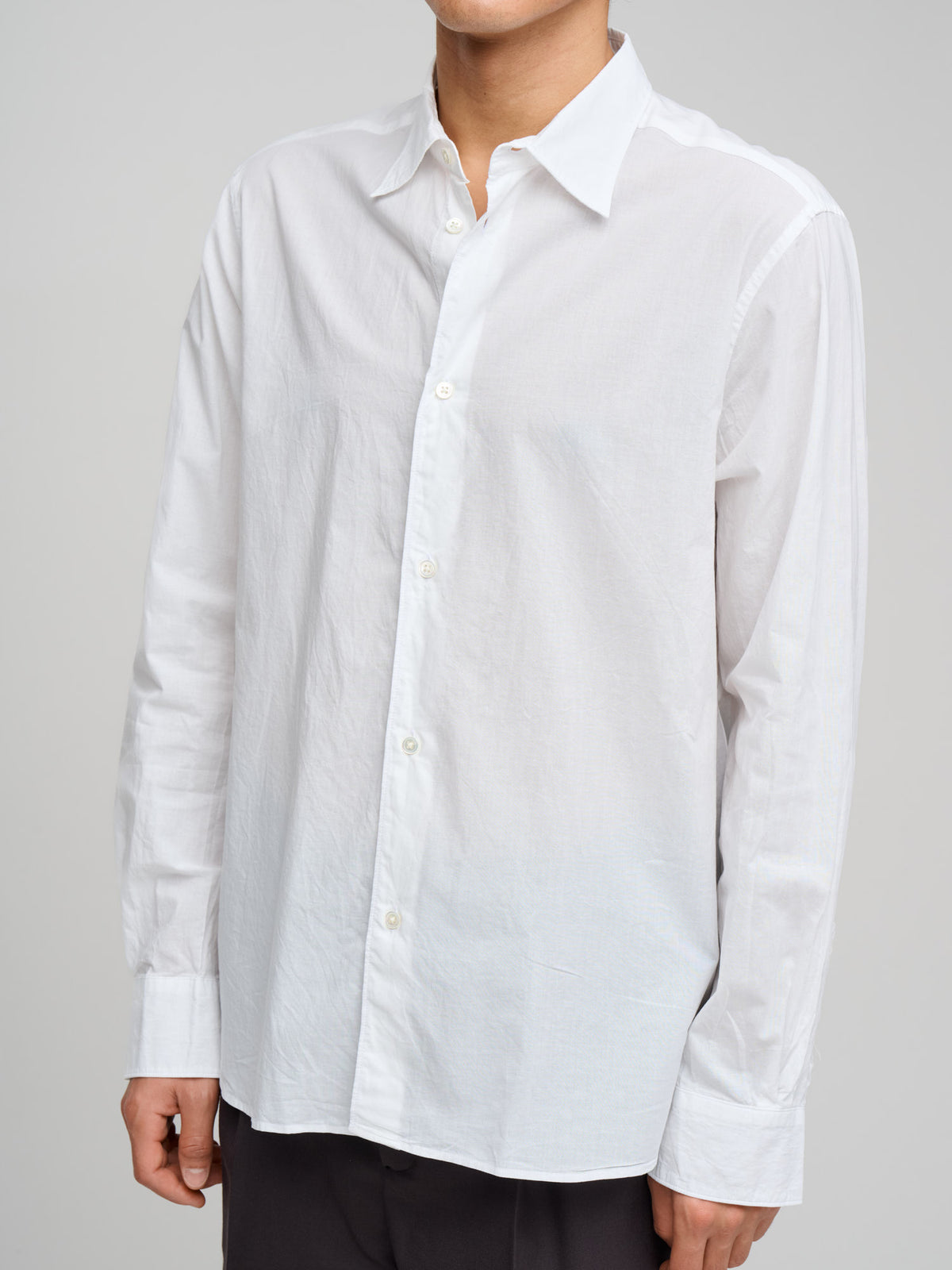 Volume Shirt Wash Cot, White